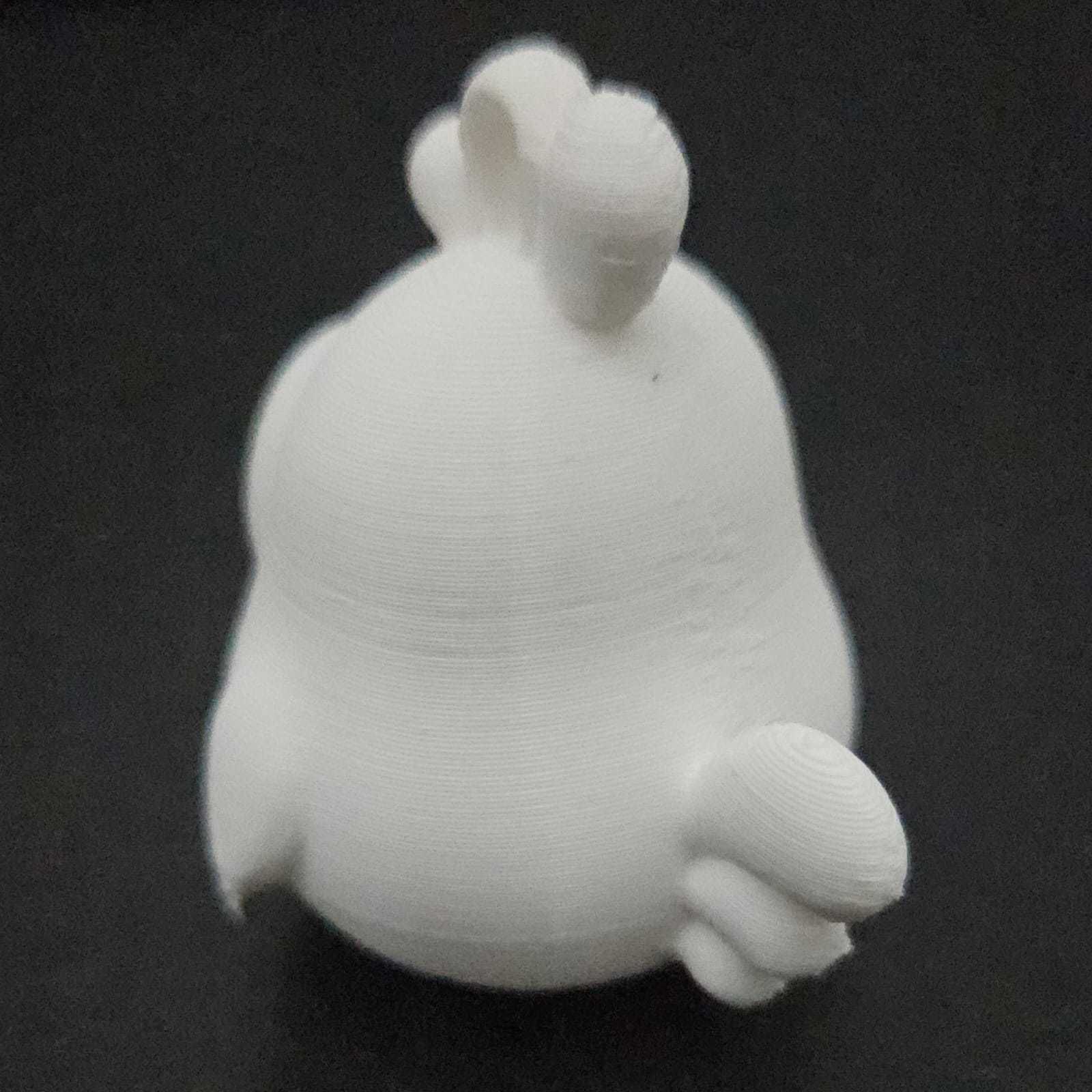 Funny Chicken Keychain 3D print model_8