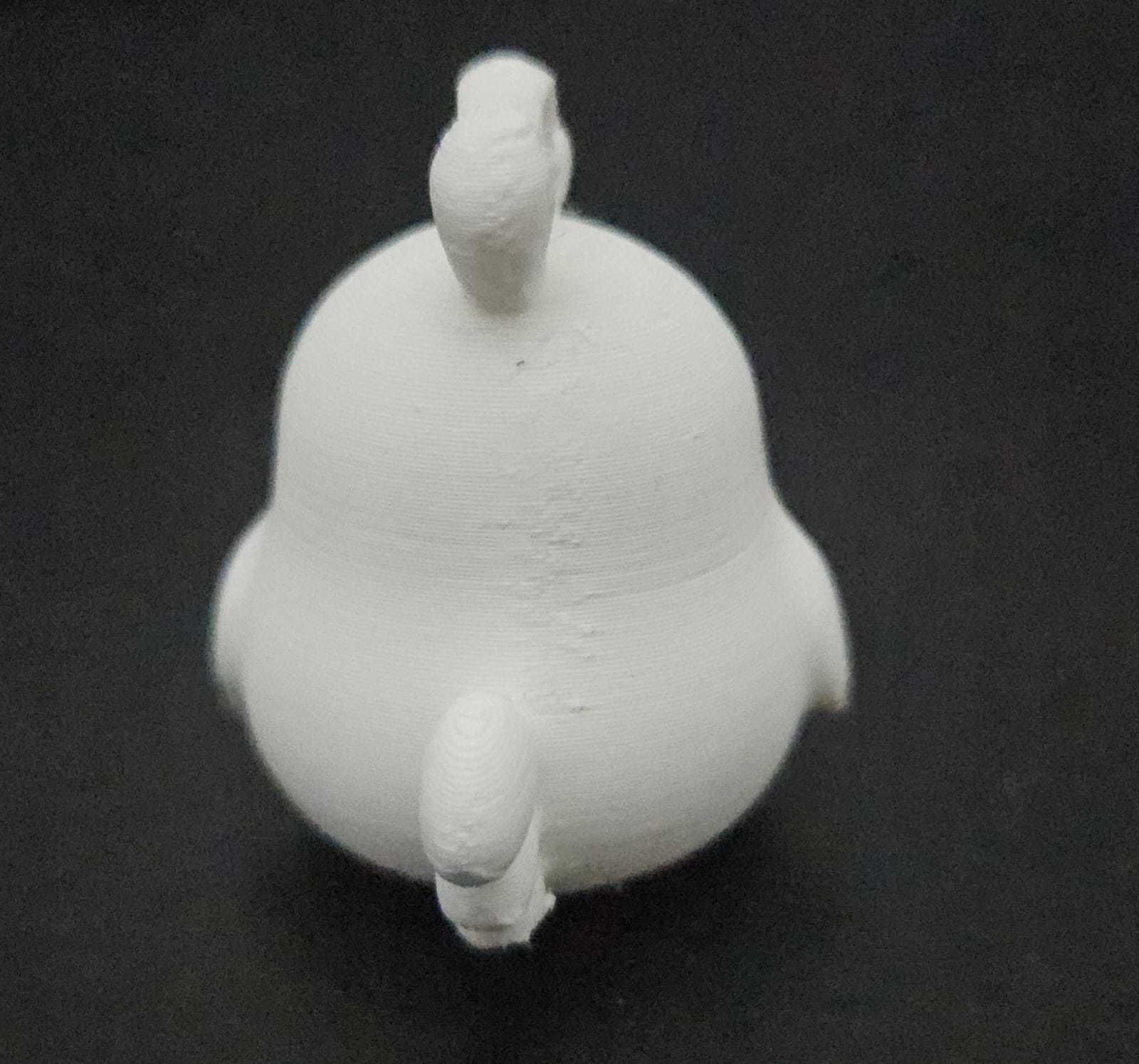 Funny Chicken Keychain 3D print model_9