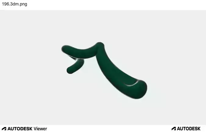 Chic 3D Model Charm The Letter r