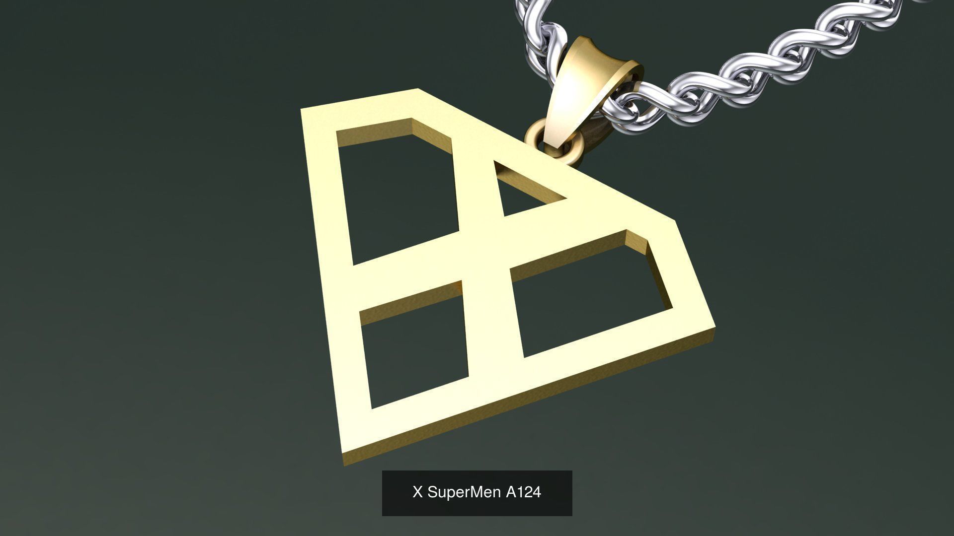 ABC-Z Pendant 26 Model Supermen  3D Model Collection_6