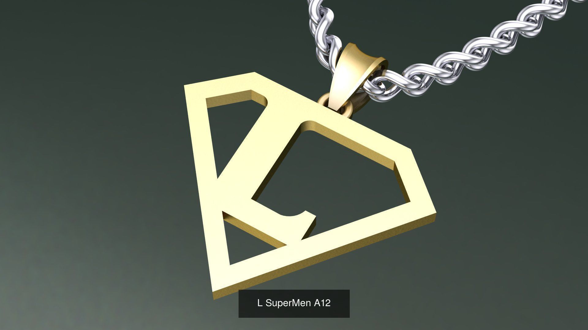 ABC-Z Pendant 26 Model Supermen  3D Model Collection_18