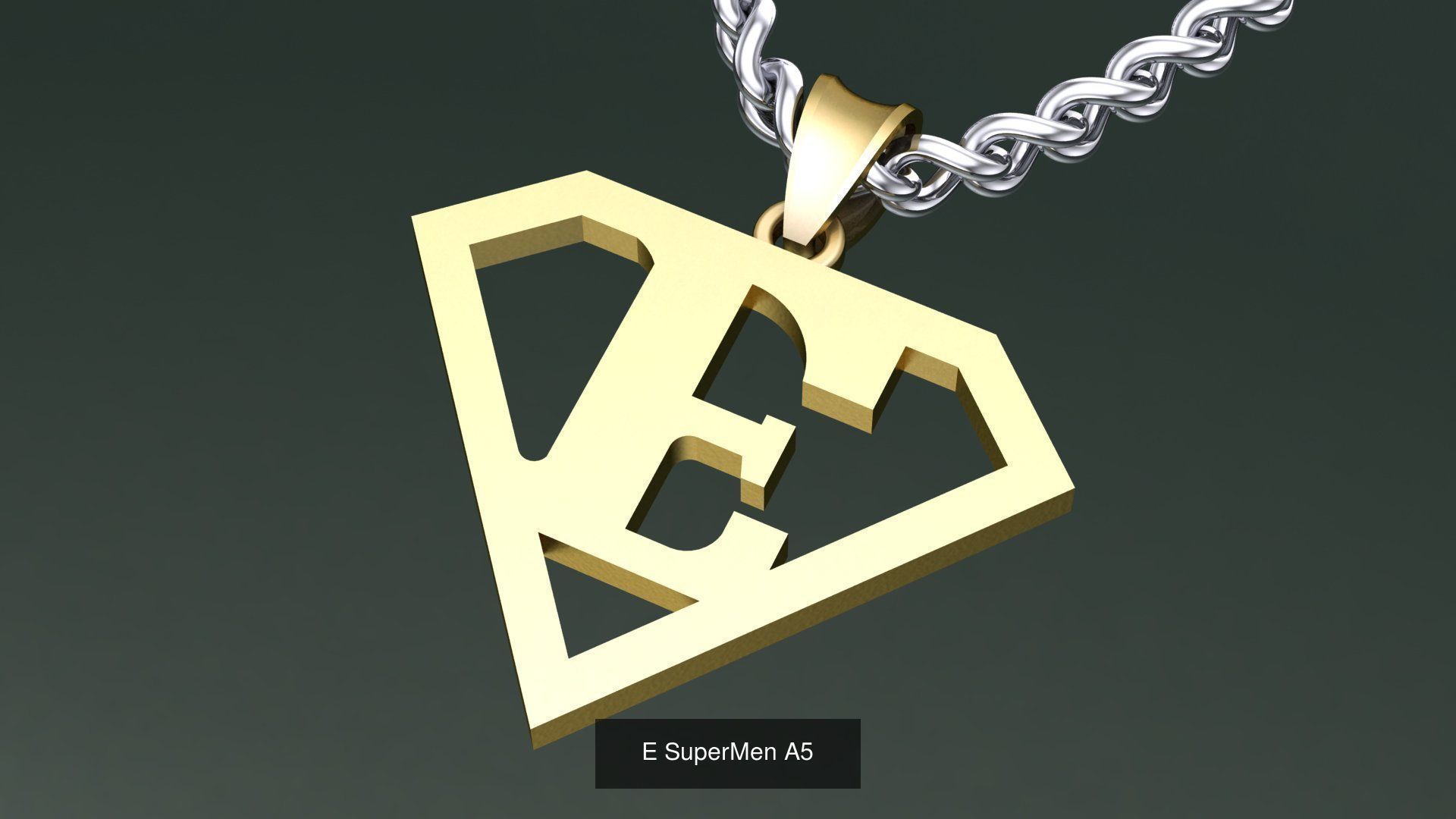 ABC-Z Pendant 26 Model Supermen  3D Model Collection_25
