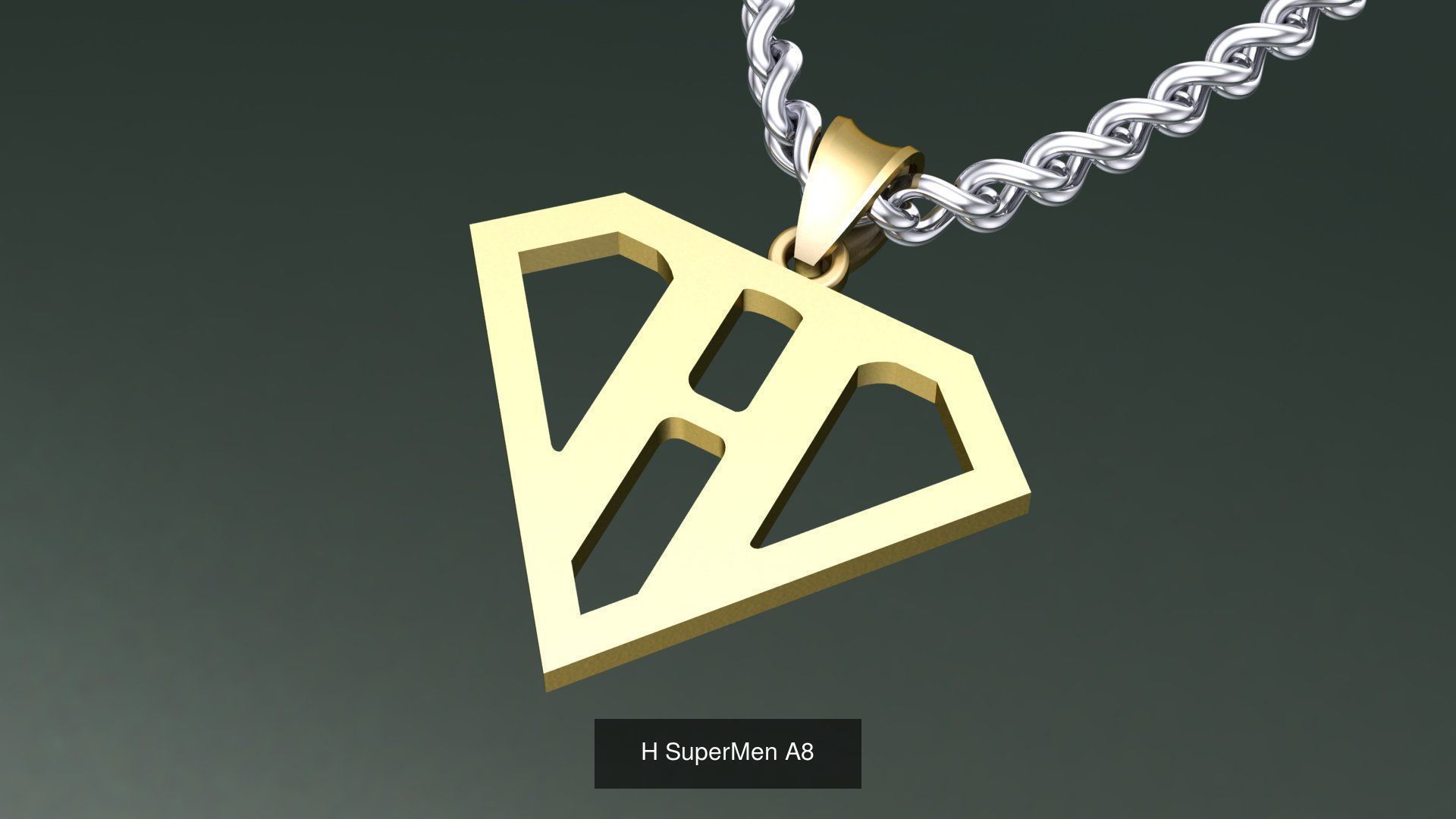 ABC-Z Pendant 26 Model Supermen  3D Model Collection_22