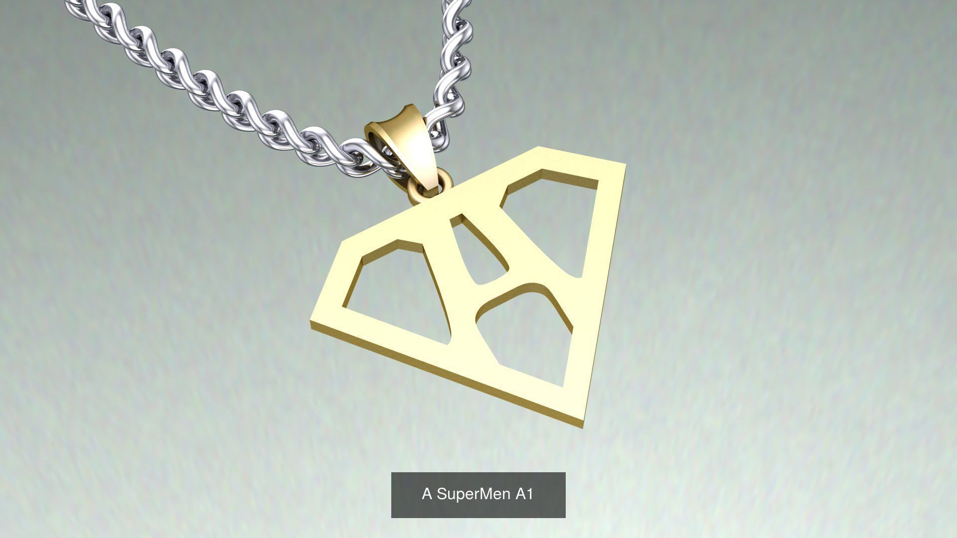 ABC-Z Pendant 26 Model Supermen  3D Model Collection_29
