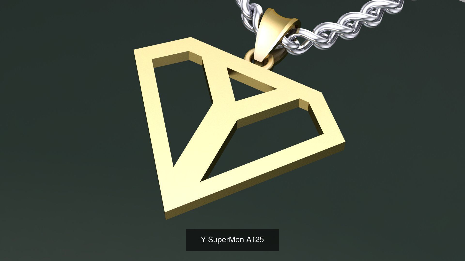 ABC-Z Pendant 26 Model Supermen  3D Model Collection_5