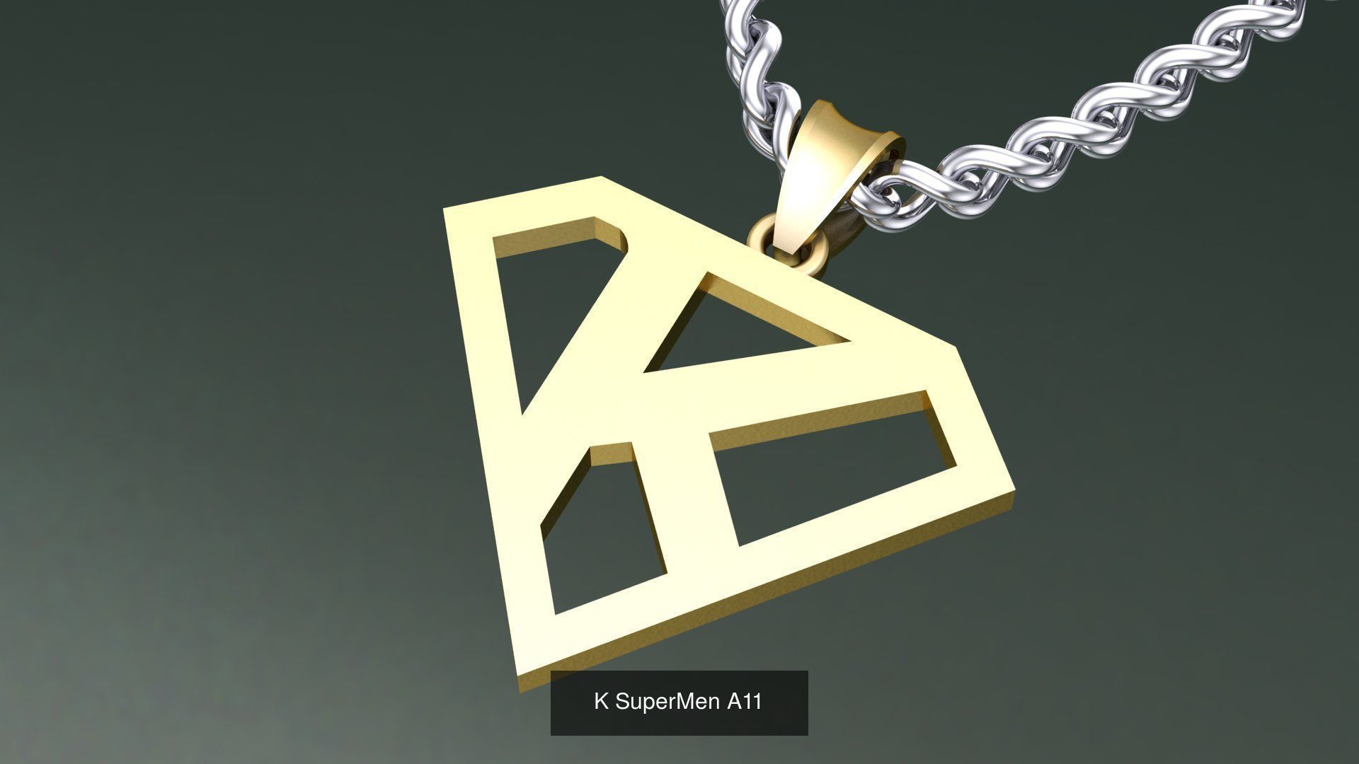 ABC-Z Pendant 26 Model Supermen  3D Model Collection_19