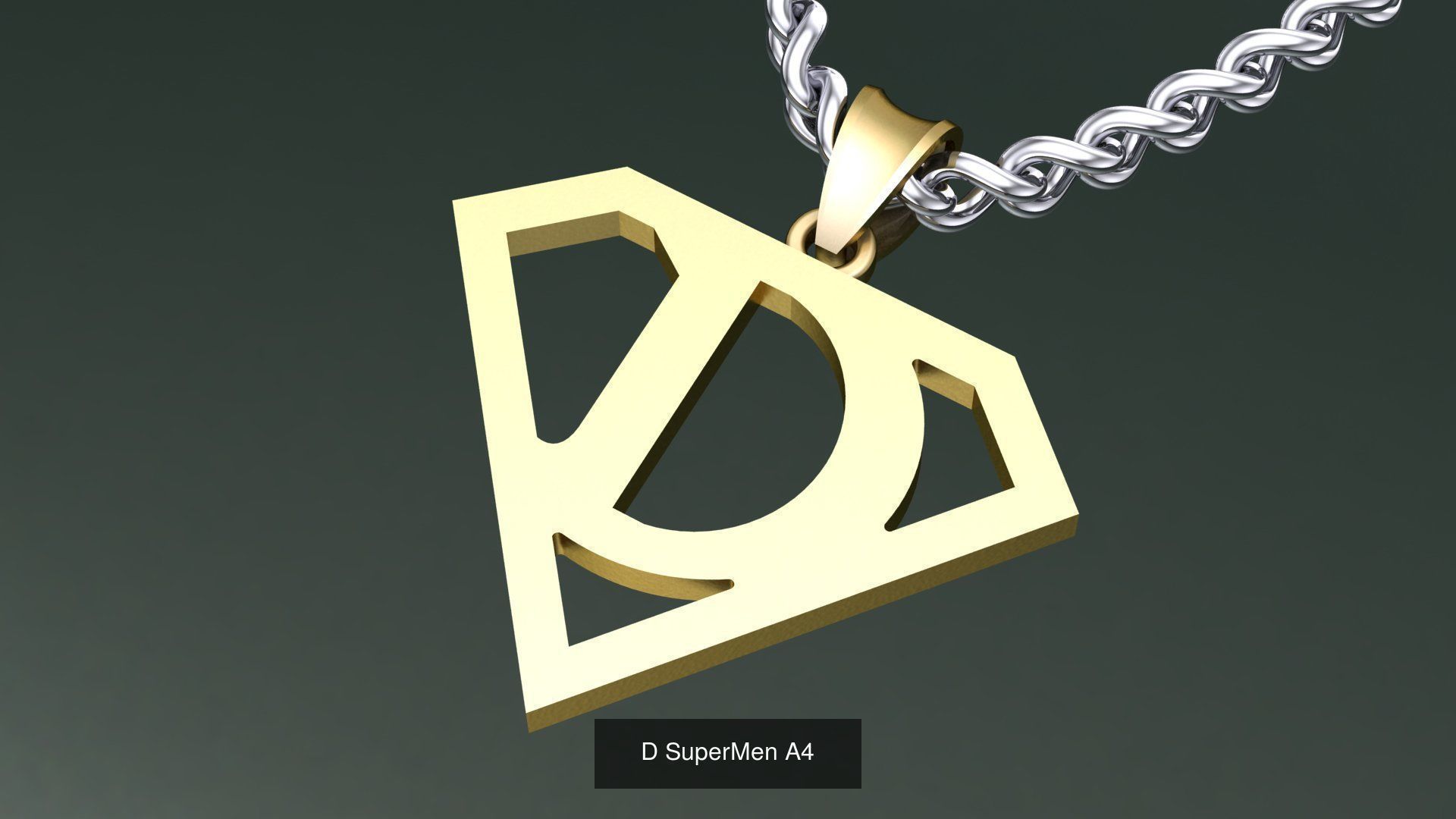 ABC-Z Pendant 26 Model Supermen  3D Model Collection_26