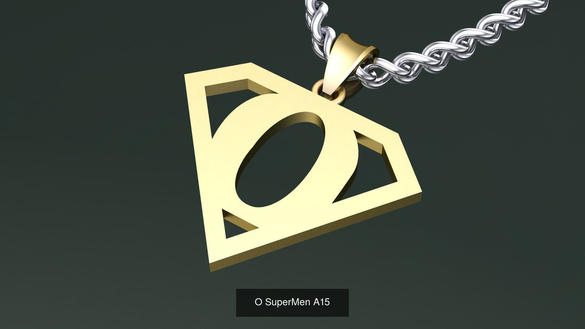 ABC-Z Pendant 26 Model Supermen  3D Model Collection_15