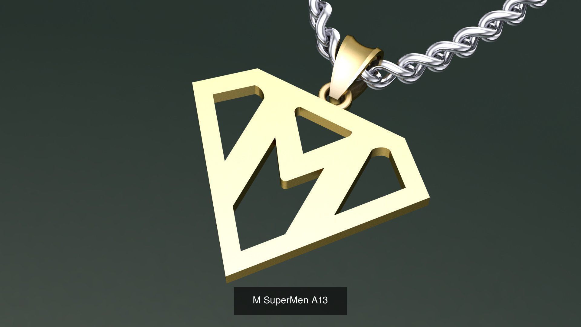 ABC-Z Pendant 26 Model Supermen  3D Model Collection_17