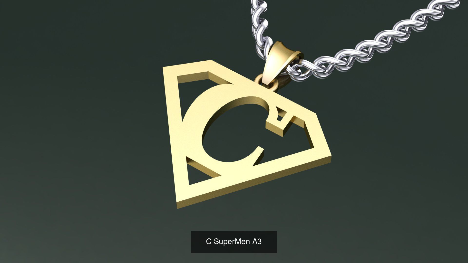 ABC-Z Pendant 26 Model Supermen  3D Model Collection_27