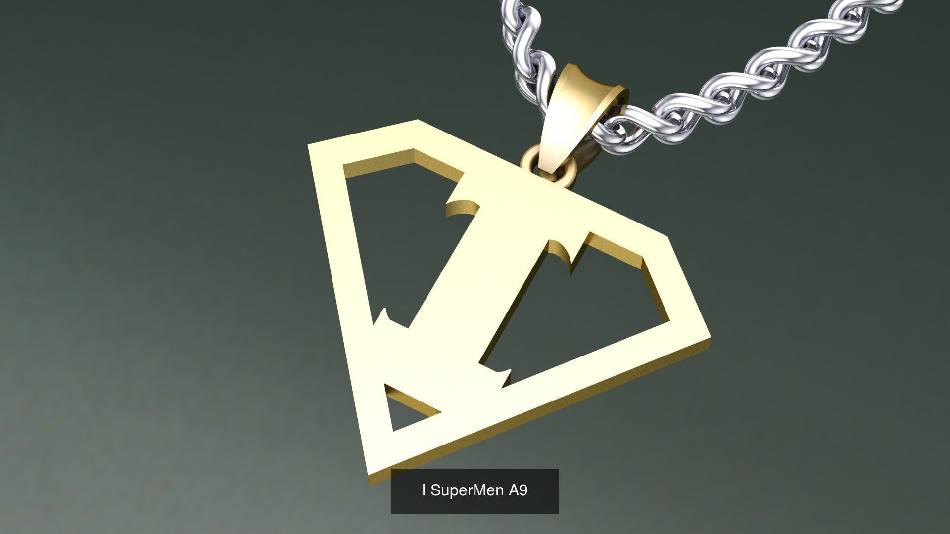 ABC-Z Pendant 26 Model Supermen  3D Model Collection_21