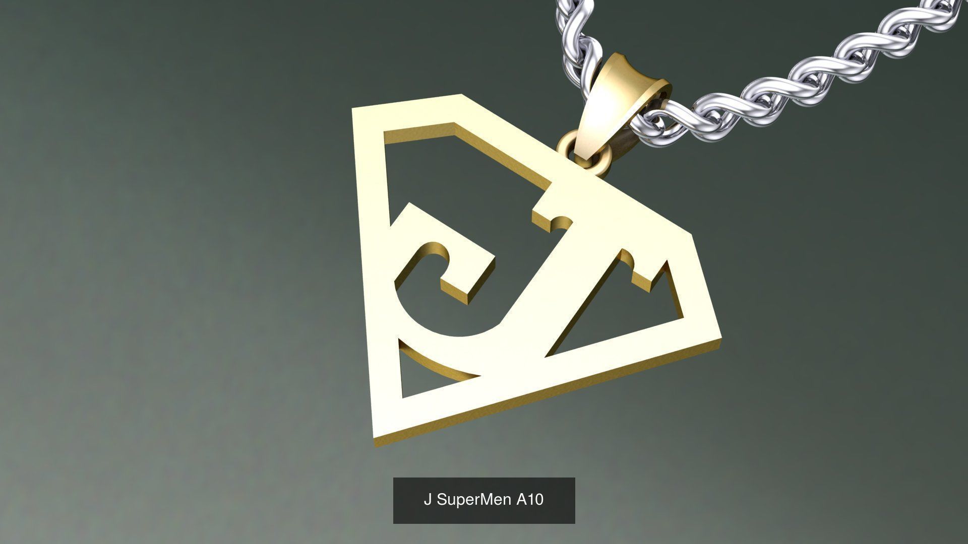 ABC-Z Pendant 26 Model Supermen  3D Model Collection_20