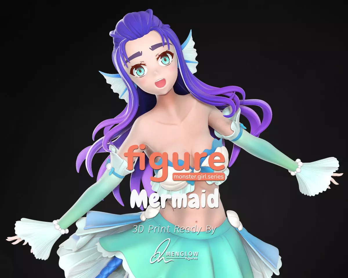Figure - Mermaid 3D print model_0
