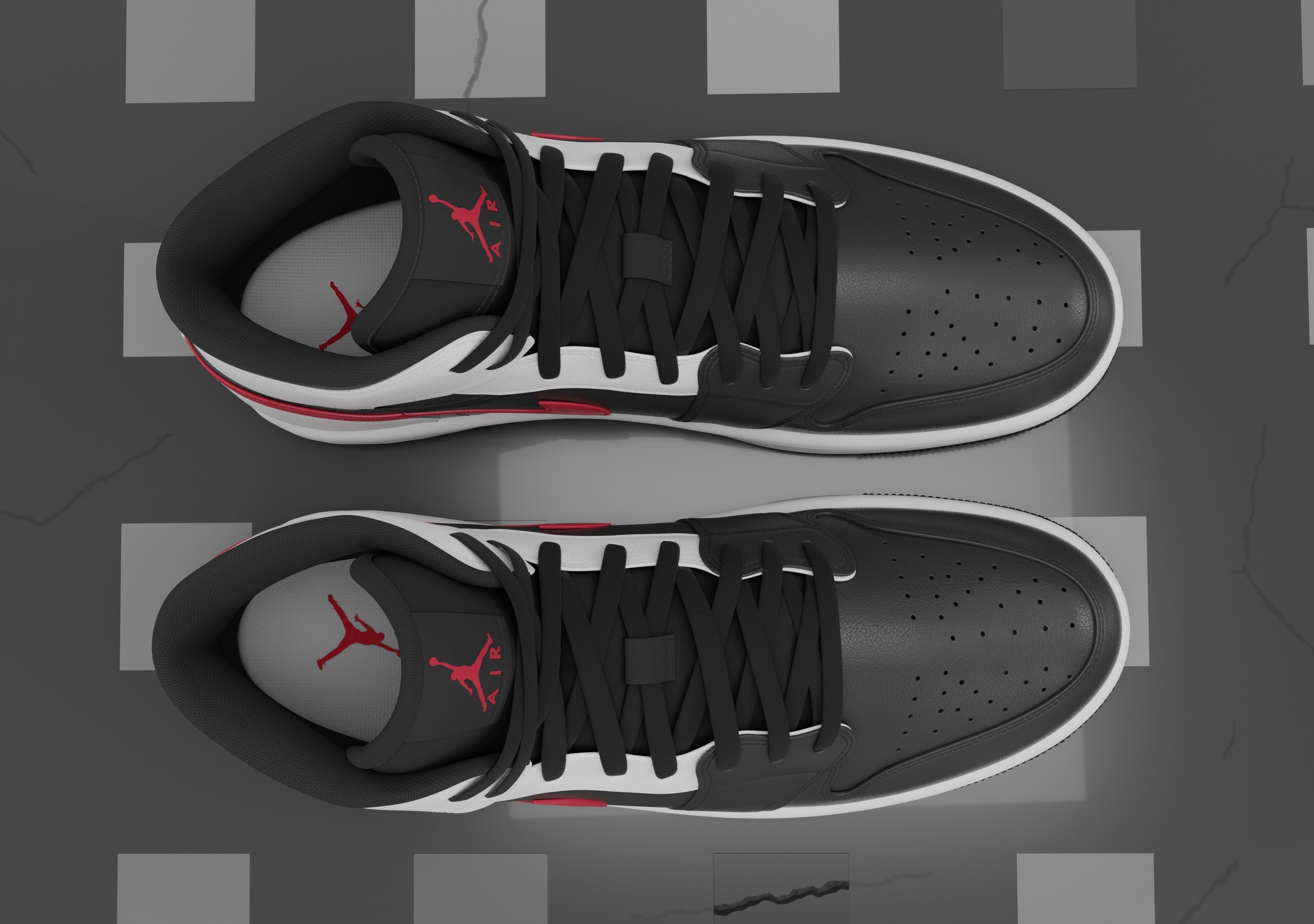 Air Jordan 1 Mid 3D model_14