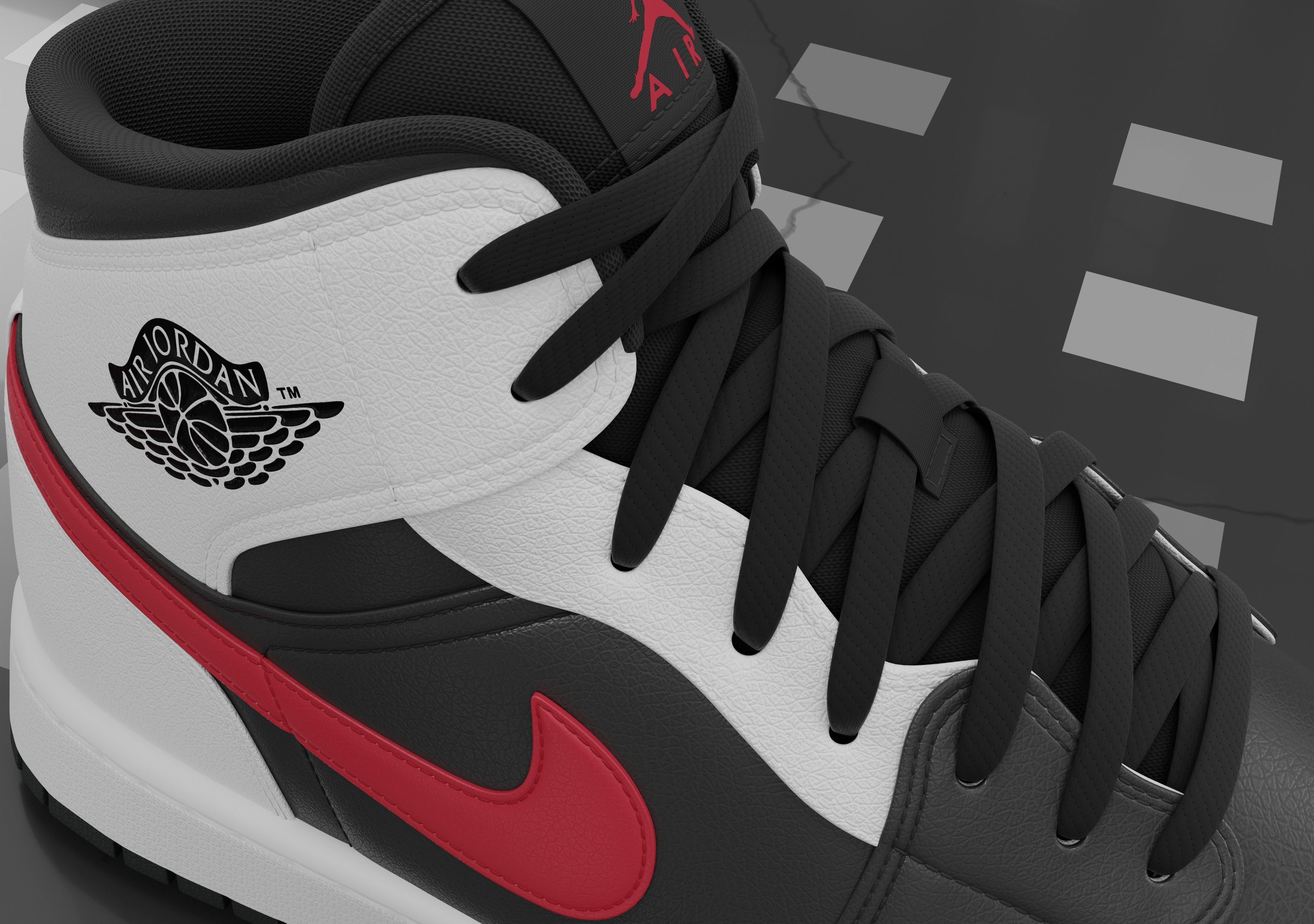 Air Jordan 1 Mid 3D model_7