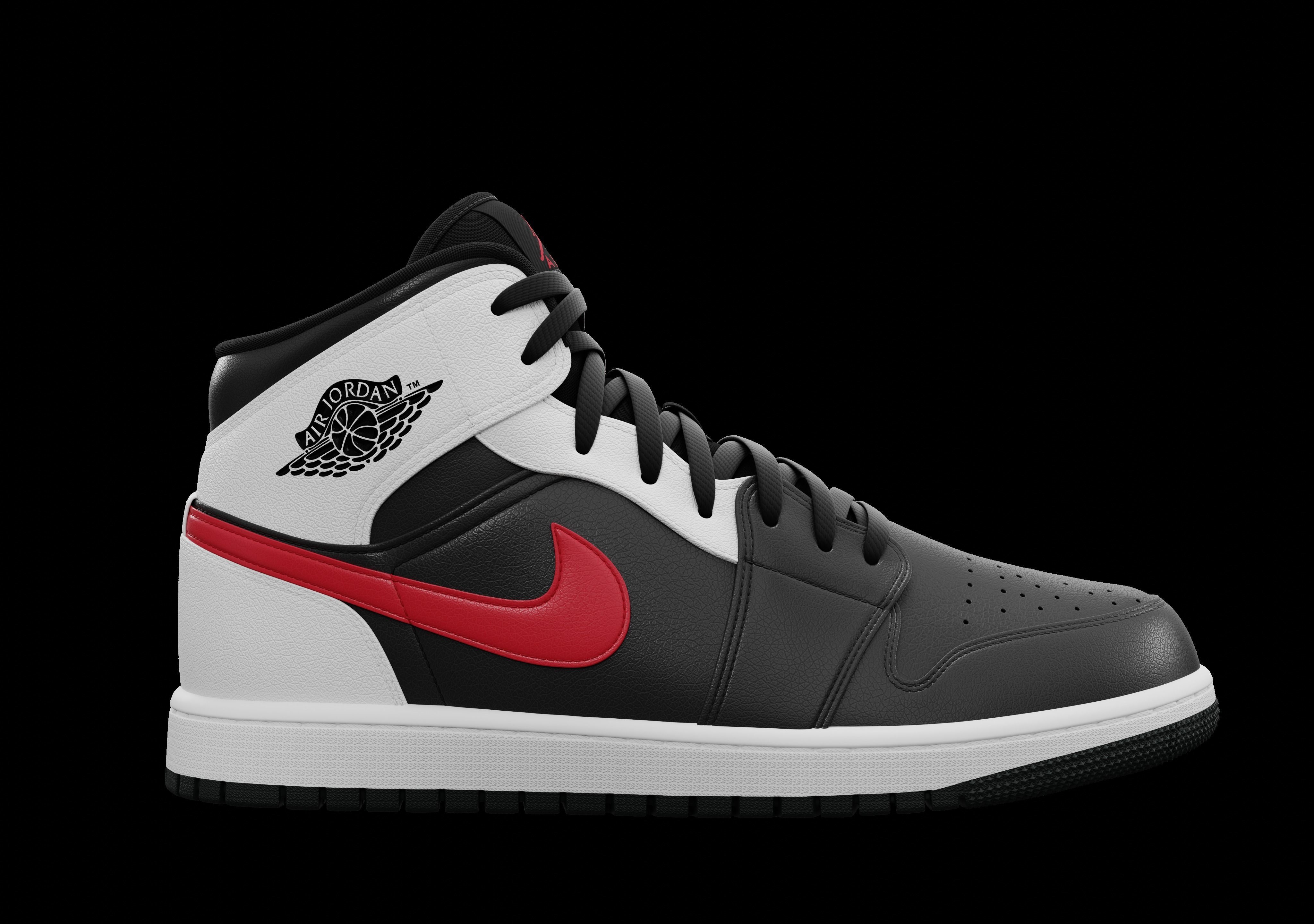 Air Jordan 1 Mid 3D model_13