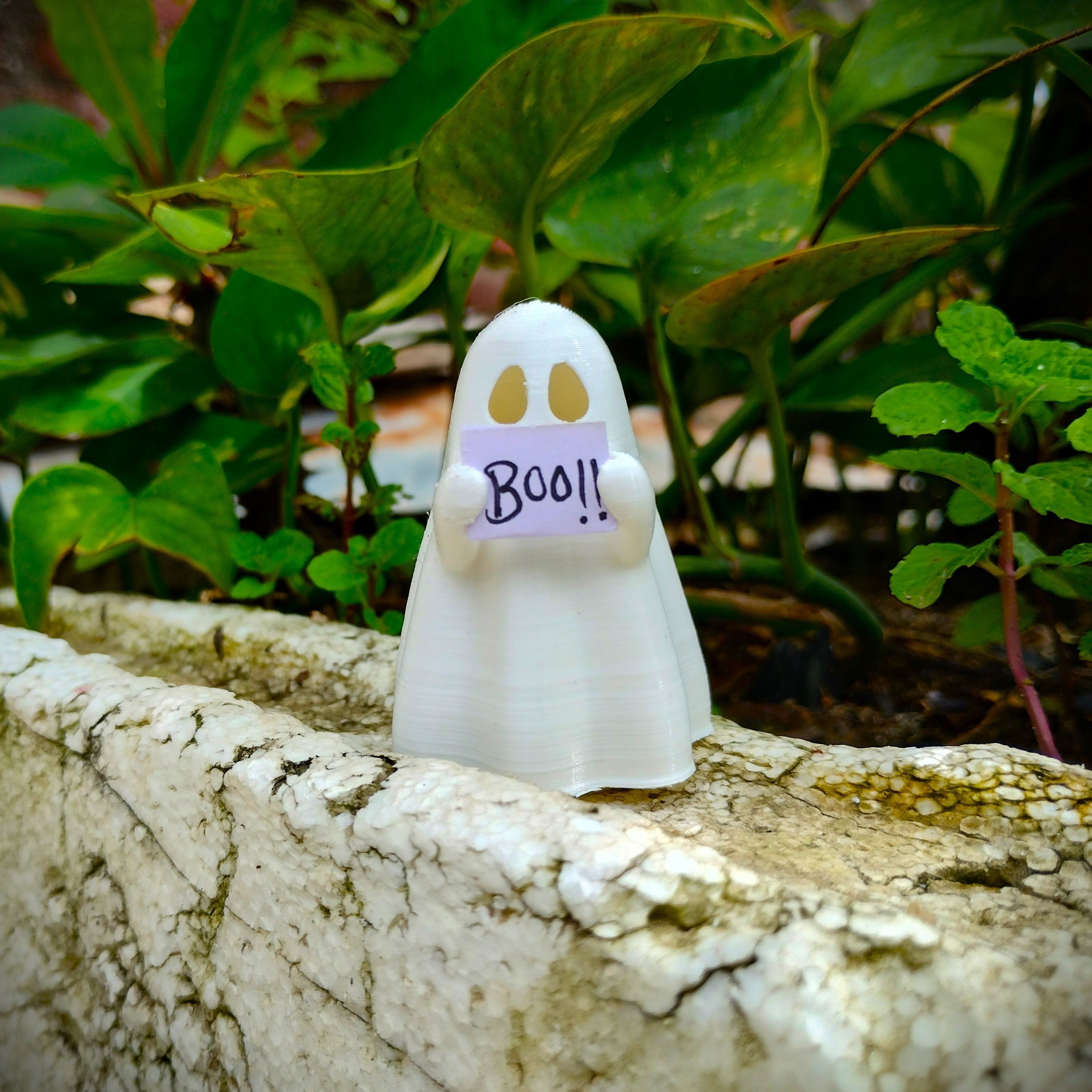 Cute little messenger Ghost 3D print model_4