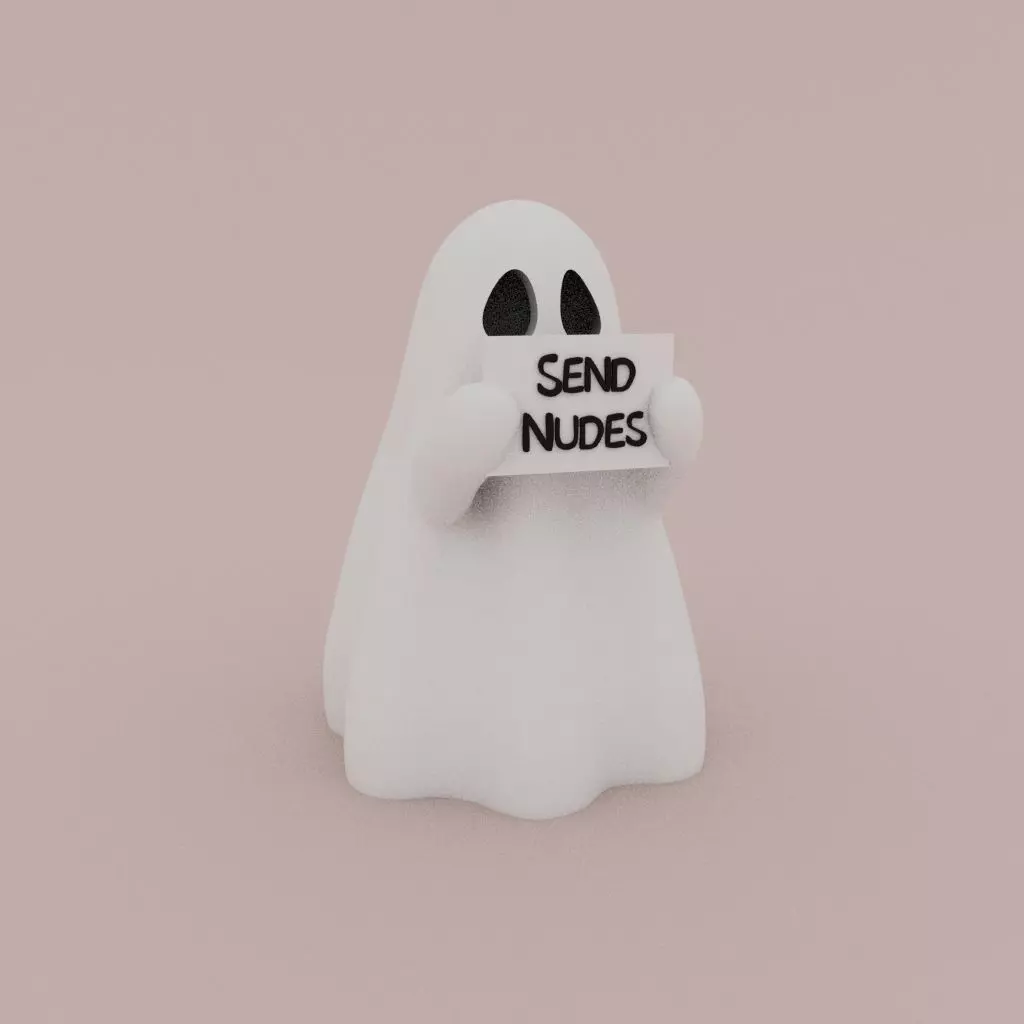 Cute little messenger Ghost 3D print model_0