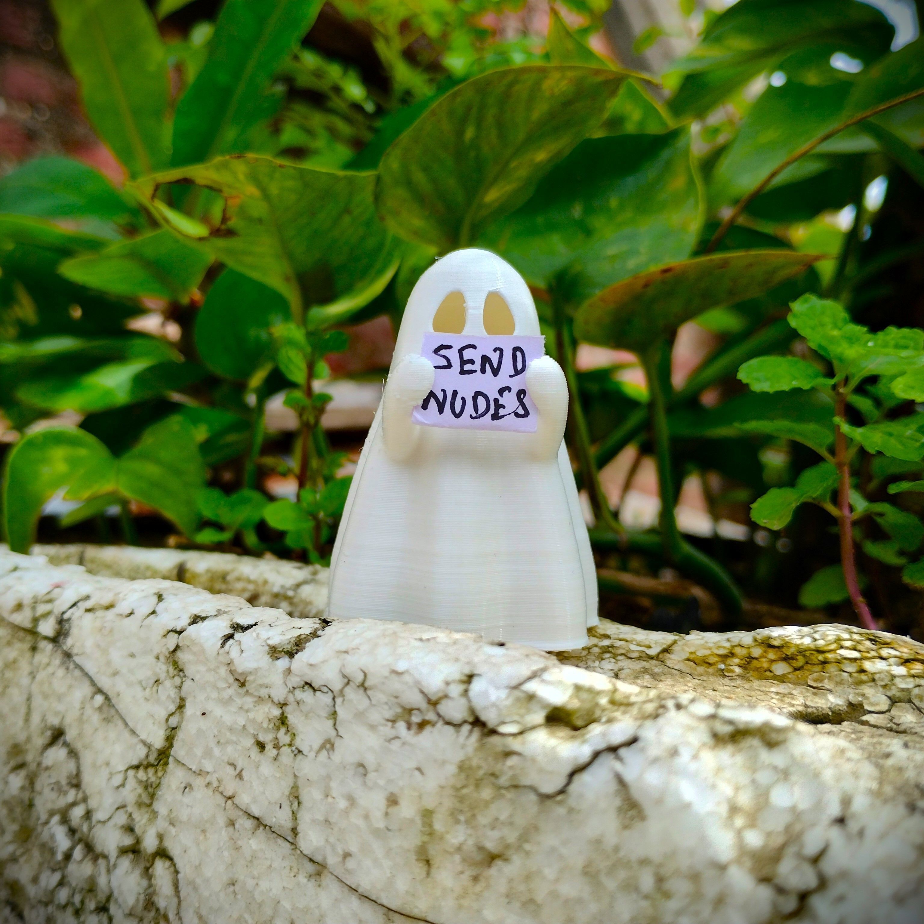 Cute little messenger Ghost 3D print model_3