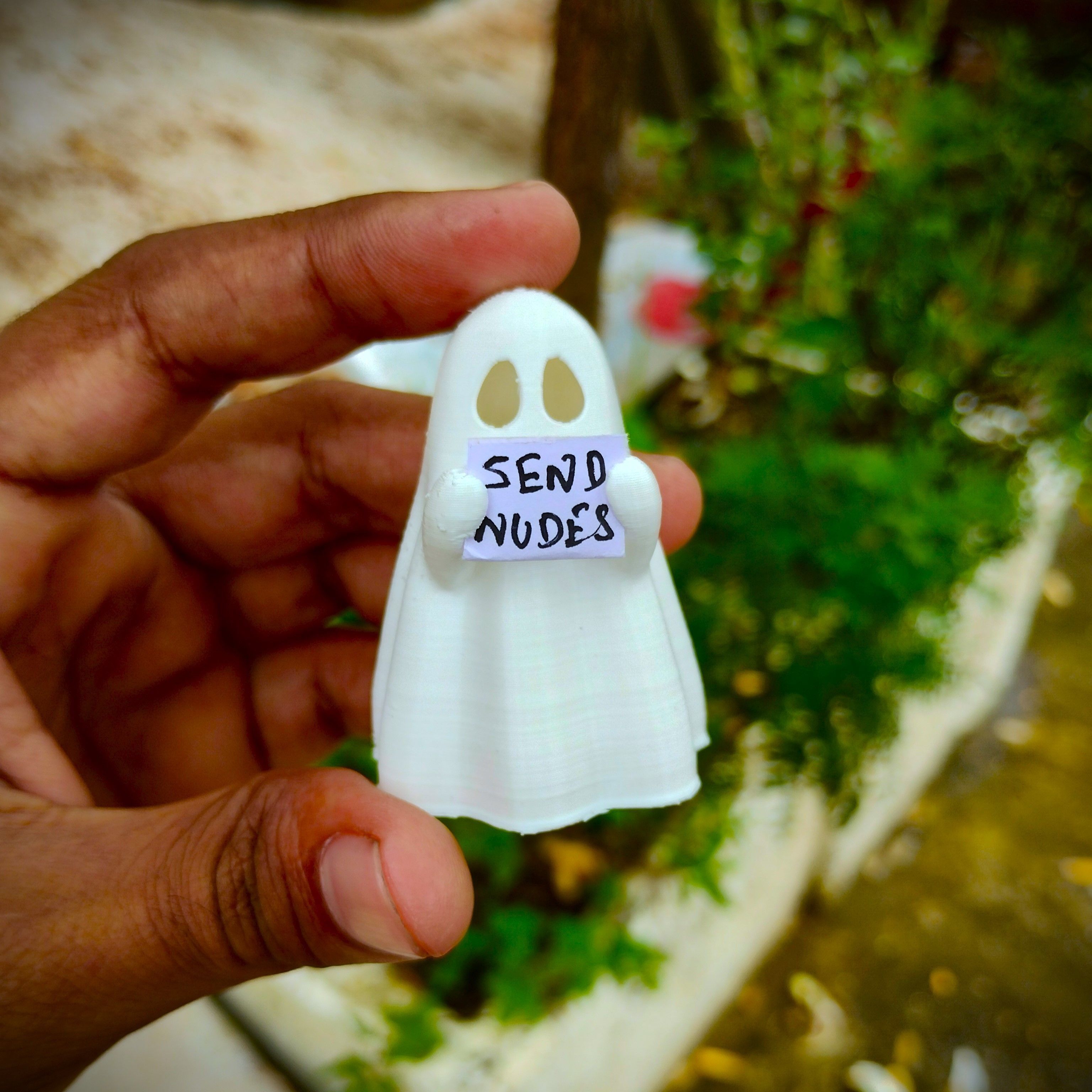 Cute little messenger Ghost 3D print model_2