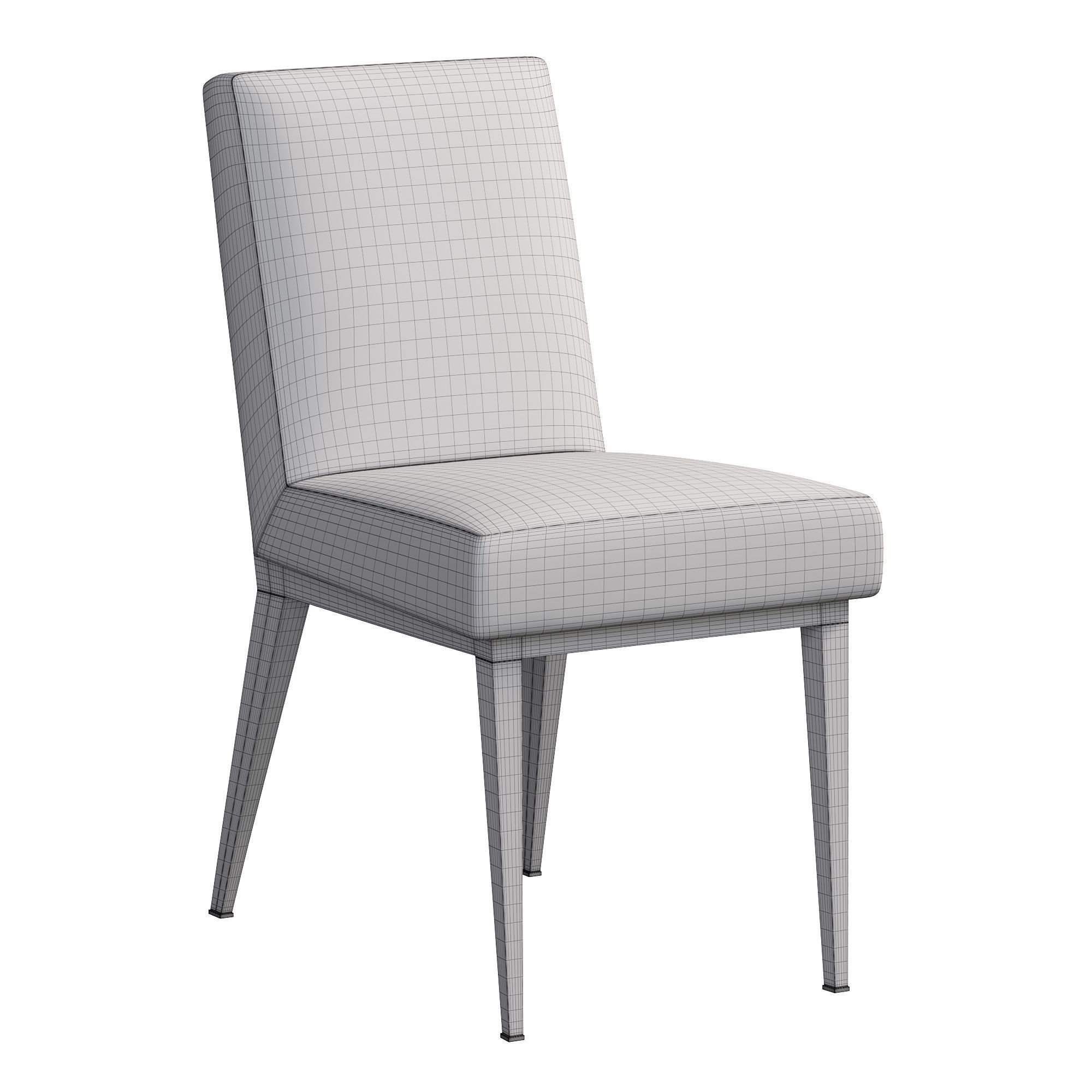  WEDGE DINING CHAIR BY BAKERFURNITURE 3D model_4