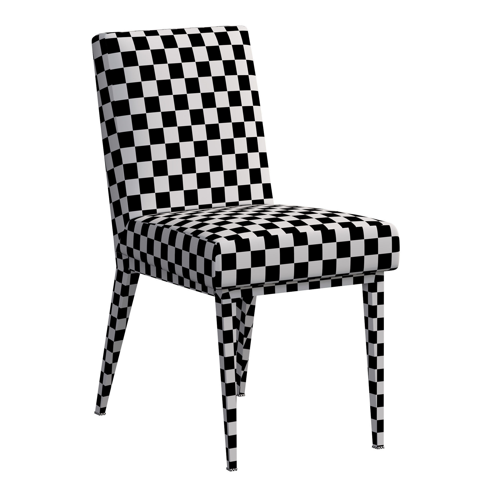  WEDGE DINING CHAIR BY BAKERFURNITURE 3D model_3