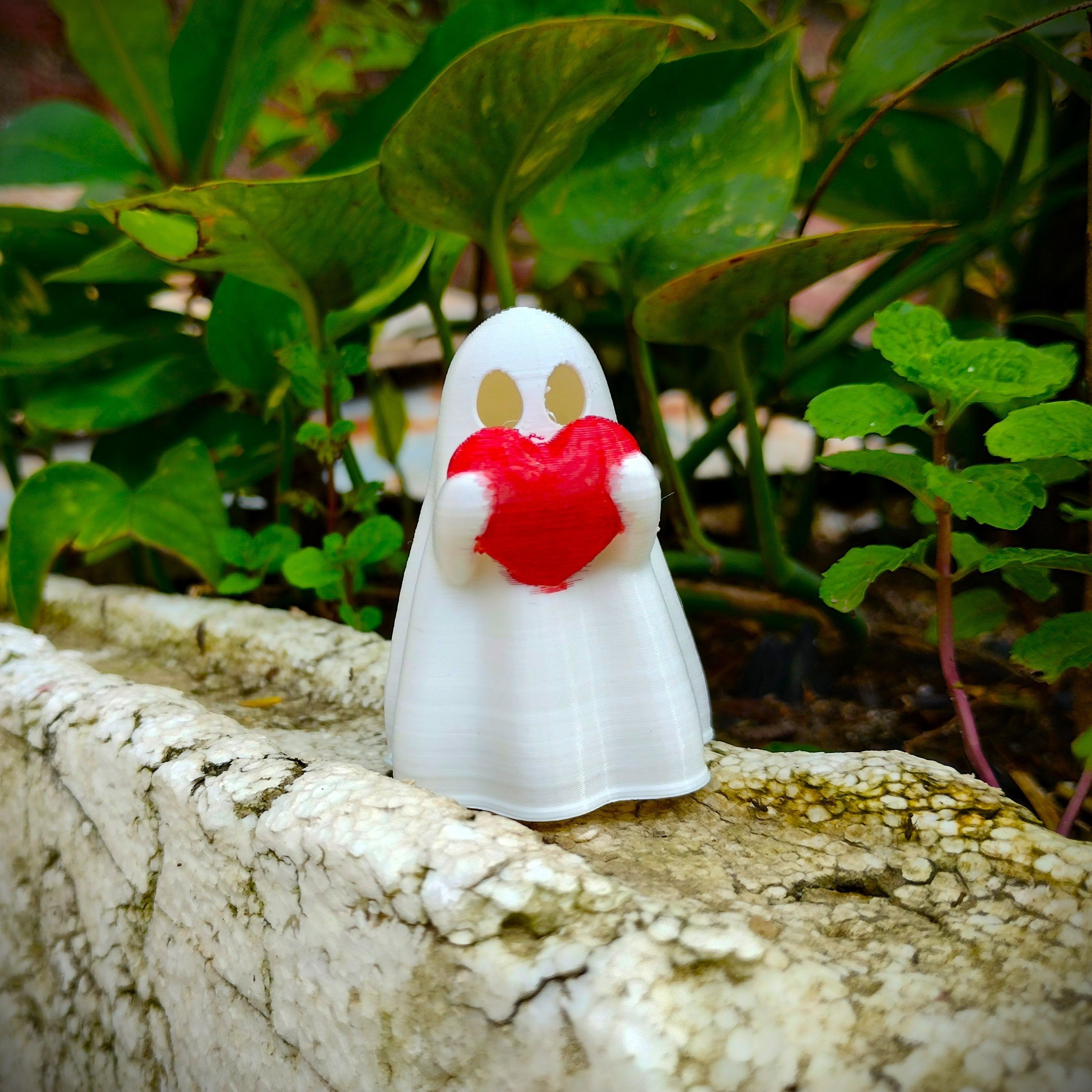 Cute little Ghost loves you so much 3D print model_2