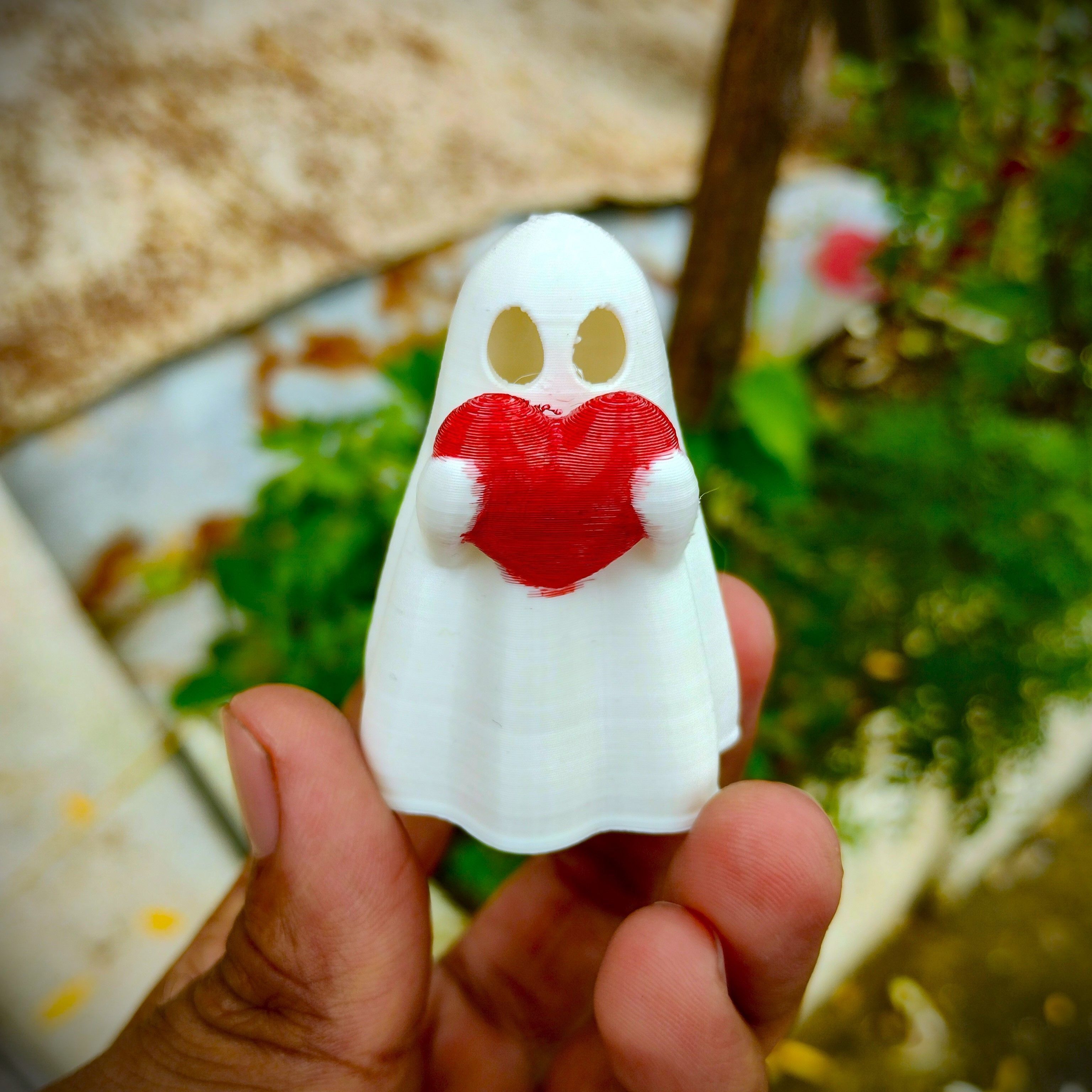 Cute little Ghost loves you so much 3D print model_1