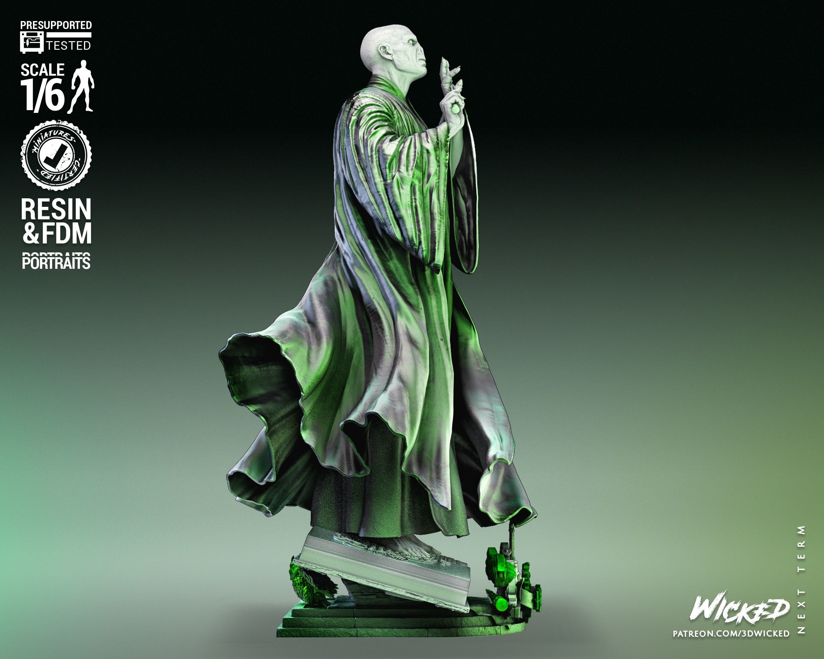 Wicked Movies Voldemort Sculpture Tested for 3D printing 3D print model_6