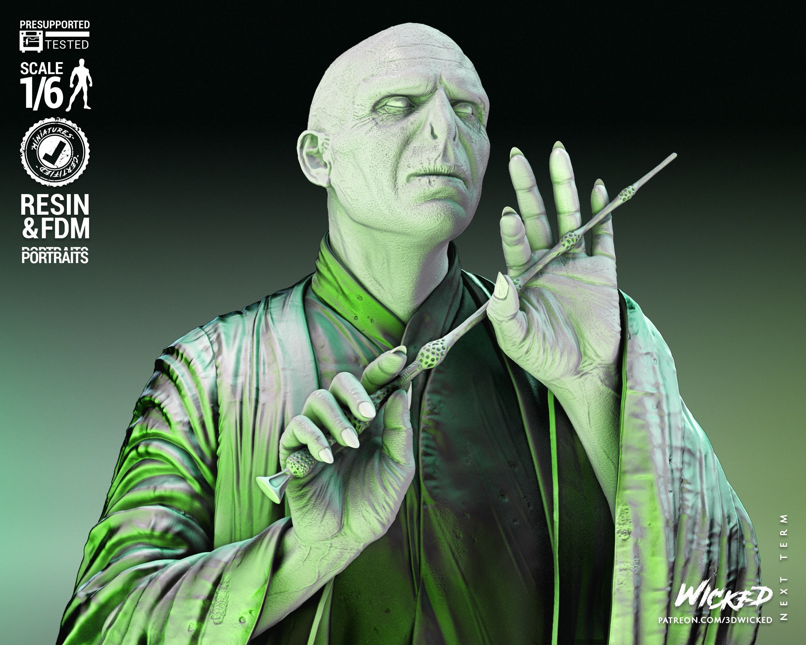 Wicked Movies Voldemort Sculpture Tested for 3D printing 3D print model_13