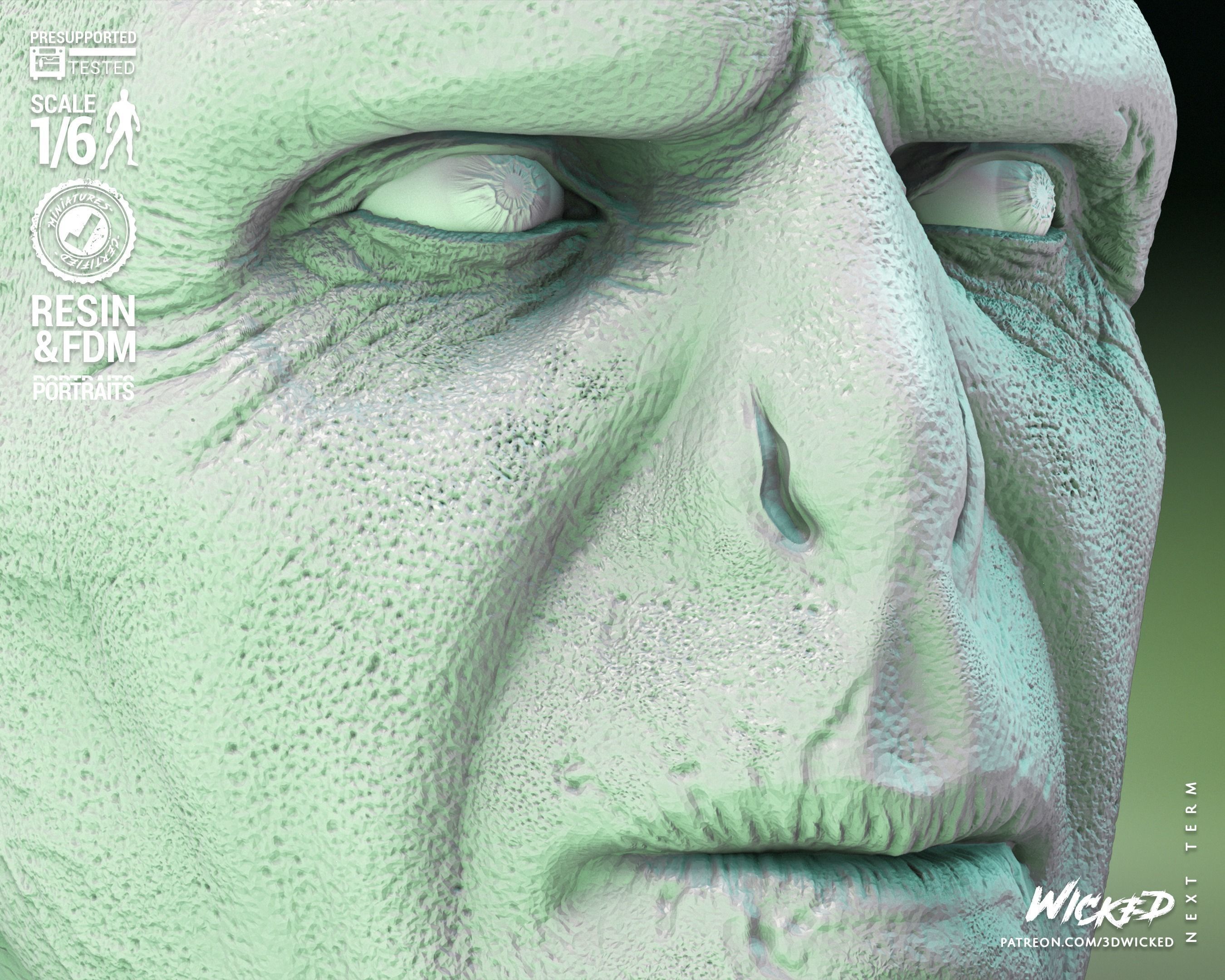 Wicked Movies Voldemort Sculpture Tested for 3D printing 3D print model_23