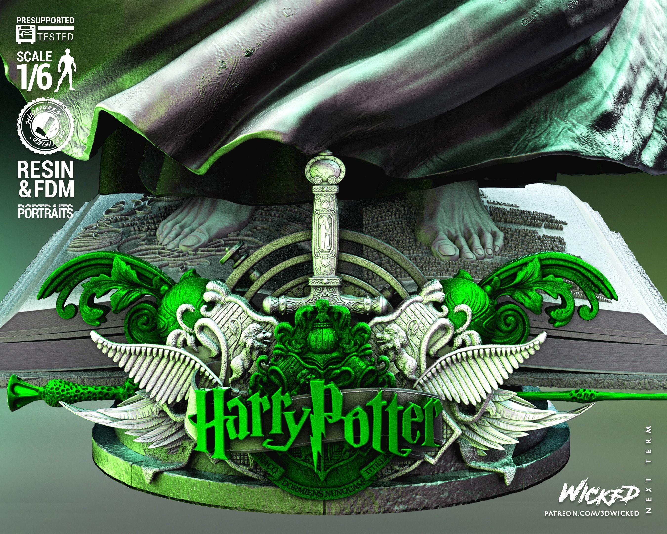 Wicked Movies Voldemort Sculpture Tested for 3D printing 3D print model_31