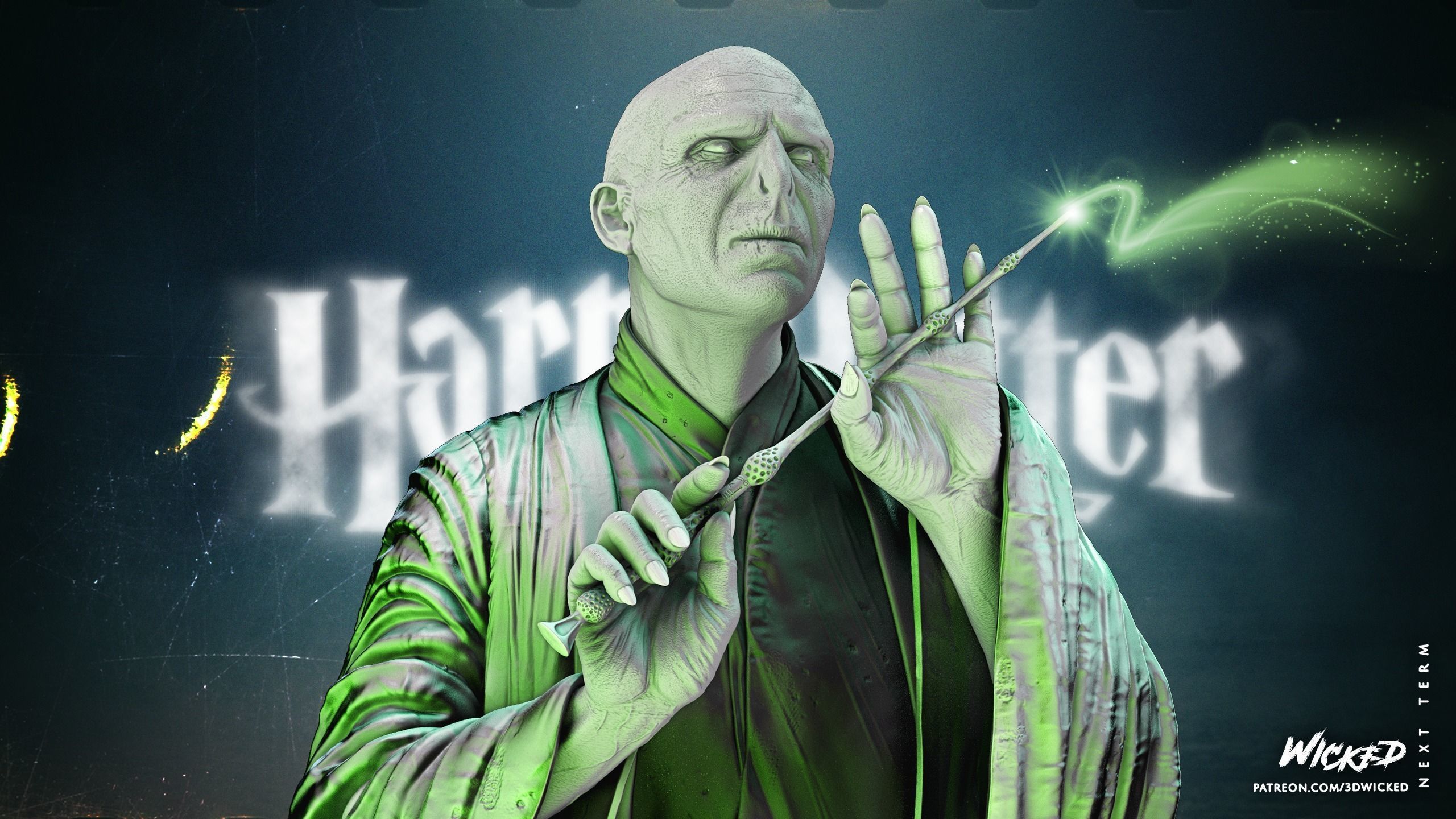 Wicked Movies Voldemort Sculpture Tested for 3D printing 3D print model_1