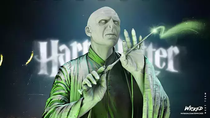 Wicked Movies Voldemort Sculpture Tested for 3D printing