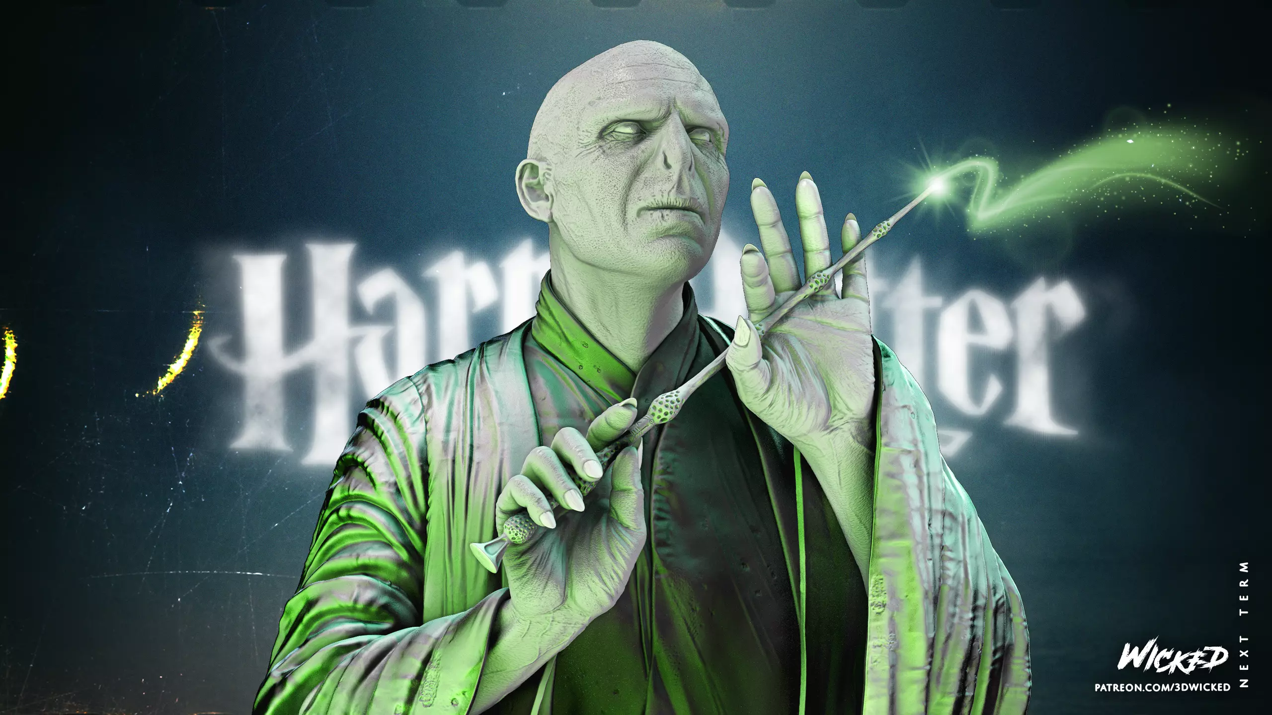 Wicked Movies Voldemort Sculpture Tested for 3D printing 3D print model_0
