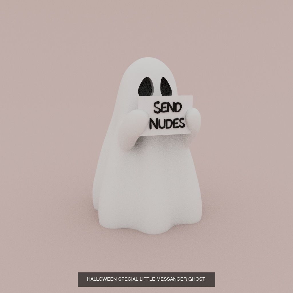 Cute little Ghosts 3D Model Collection_8