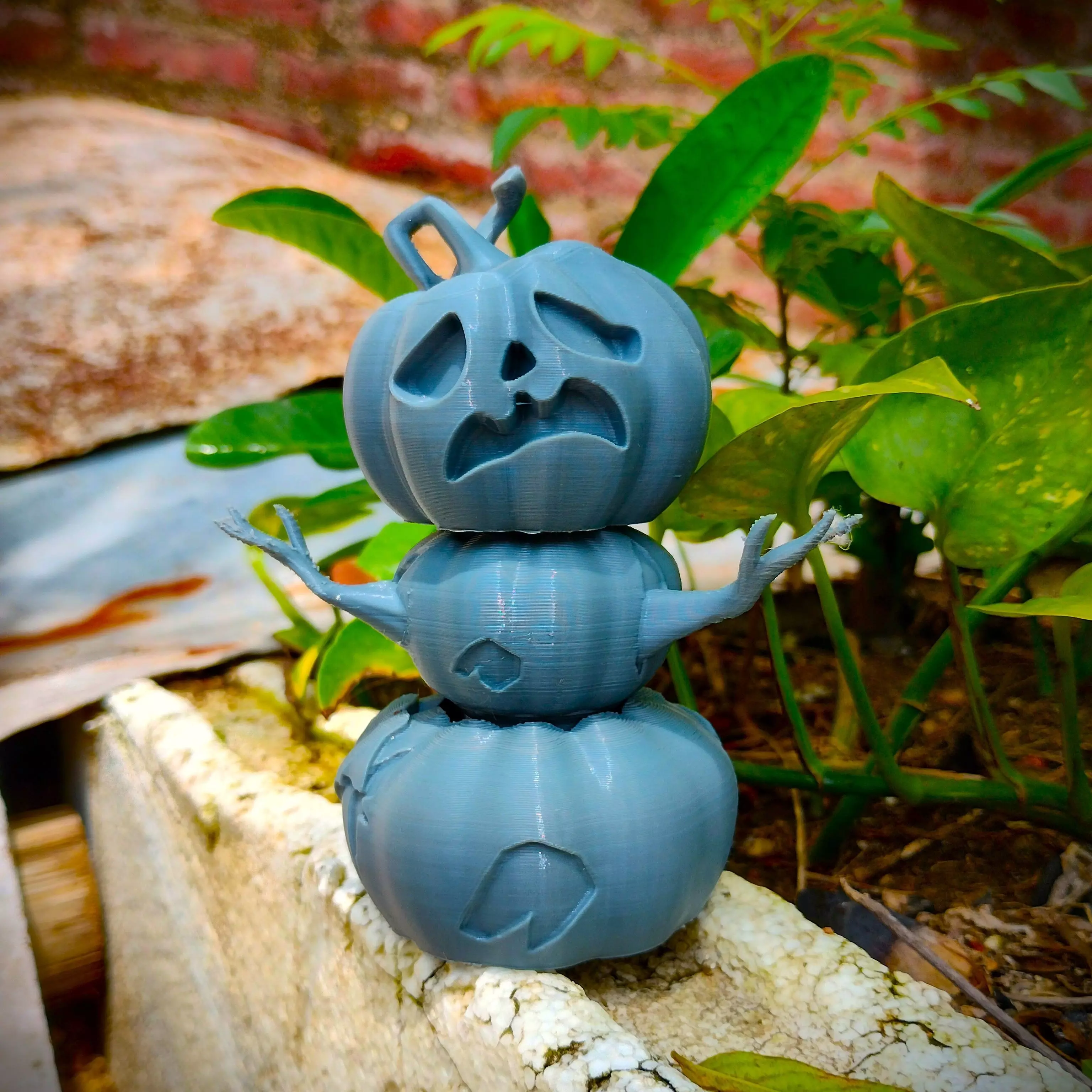 Halloween special Articulated Pumpkin Toy 3D print model_0