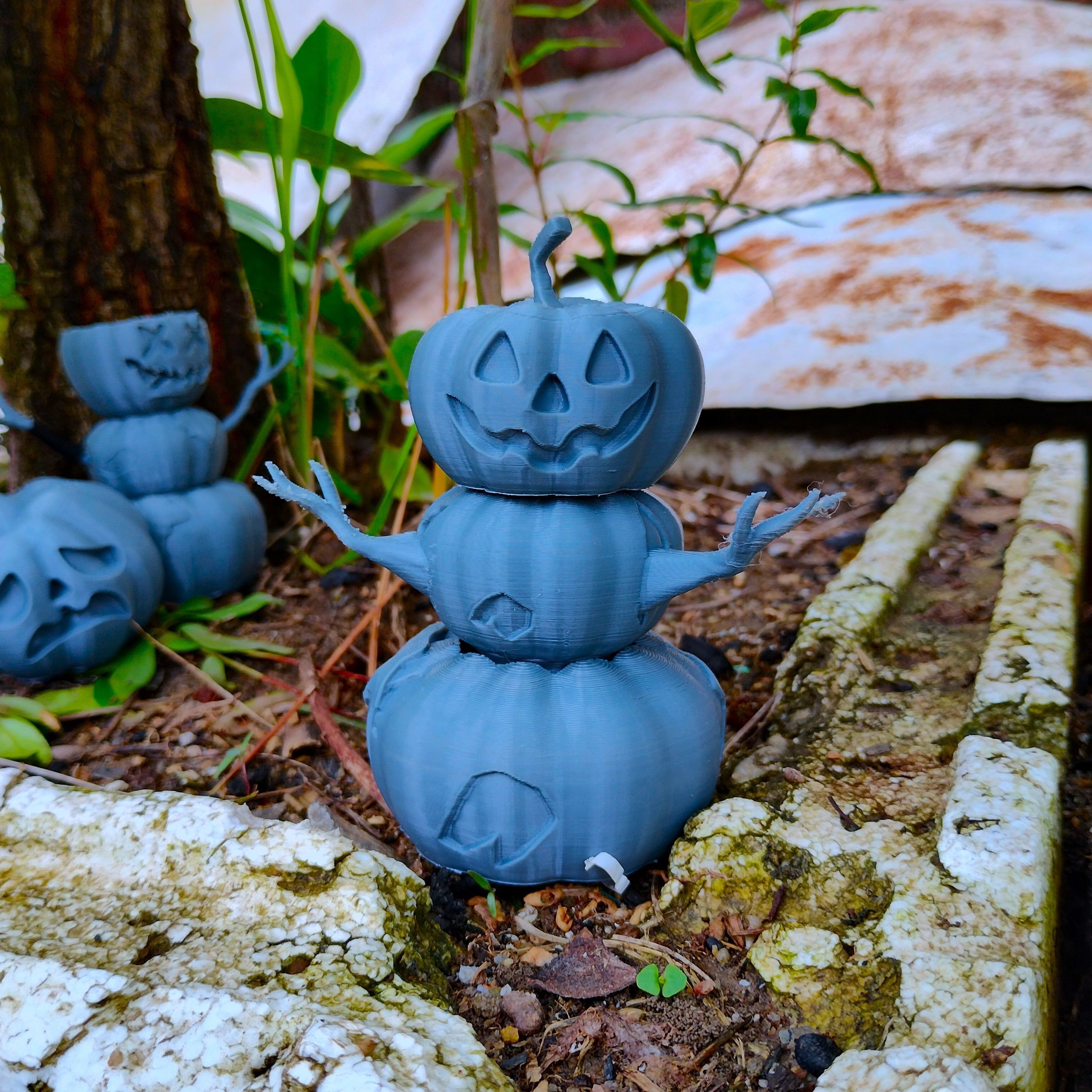 Halloween special Articulated Pumpkin Toy 3D print model_6