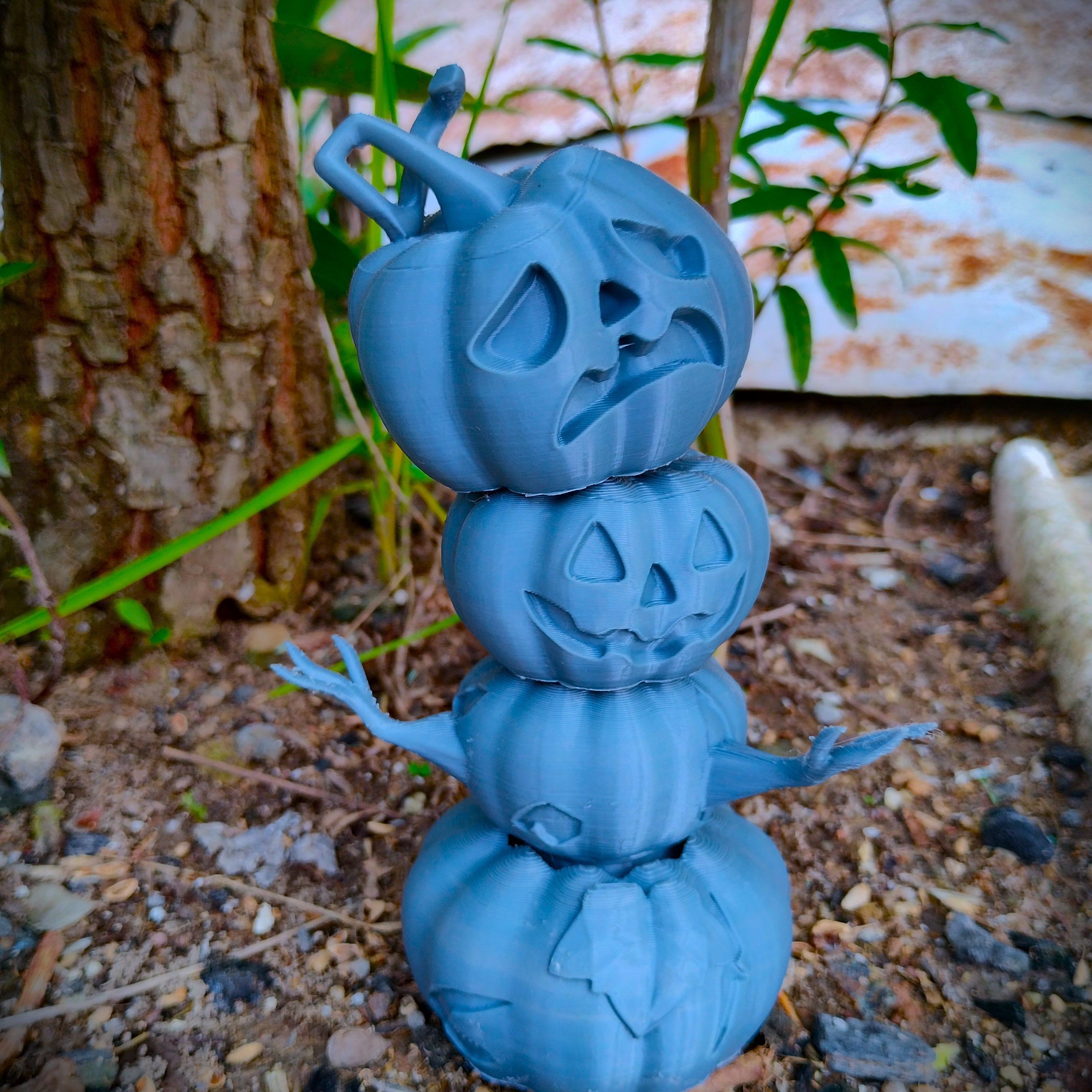 Halloween special Articulated Pumpkin Toy 3D print model_4