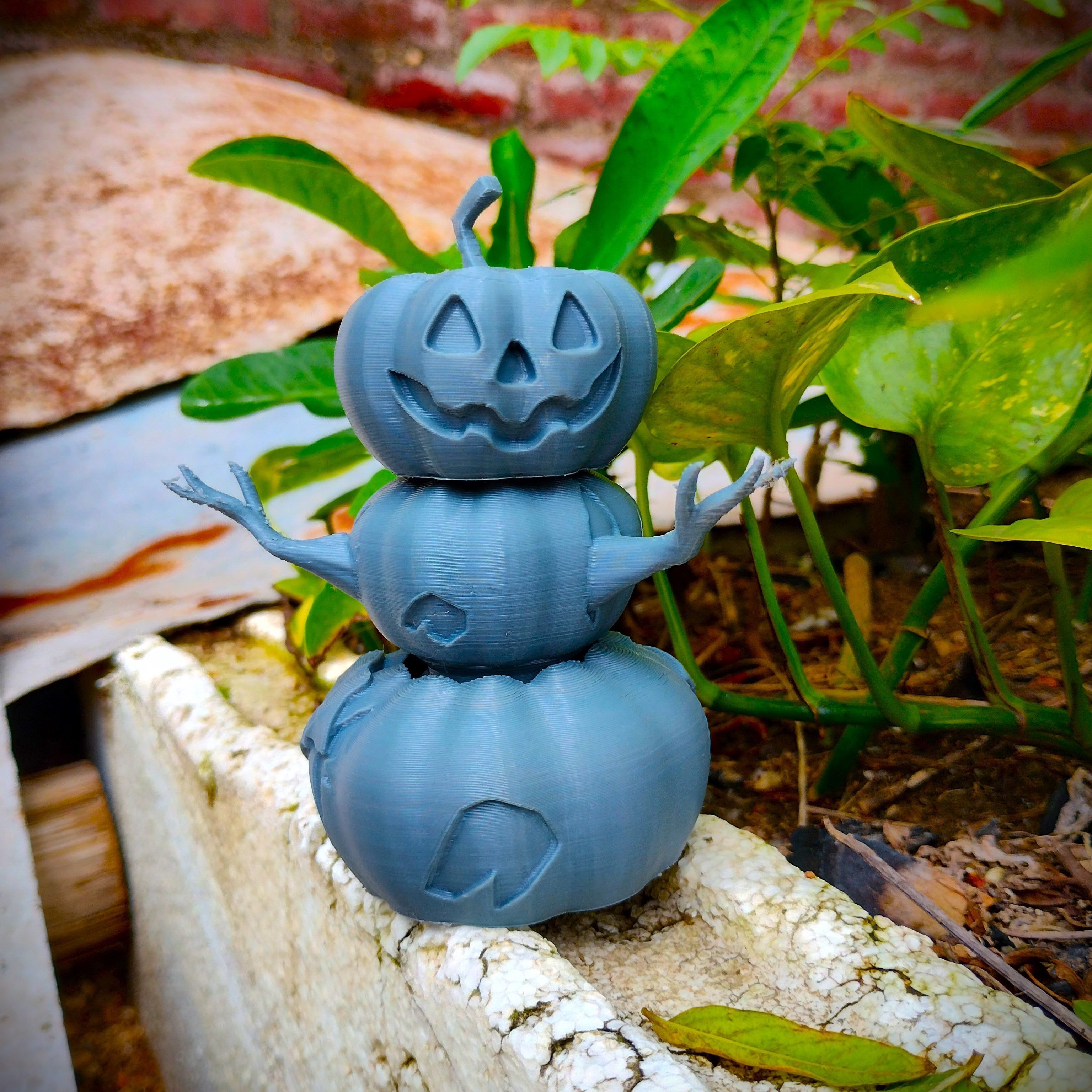 Halloween special Articulated Pumpkin Toy 3D print model_1