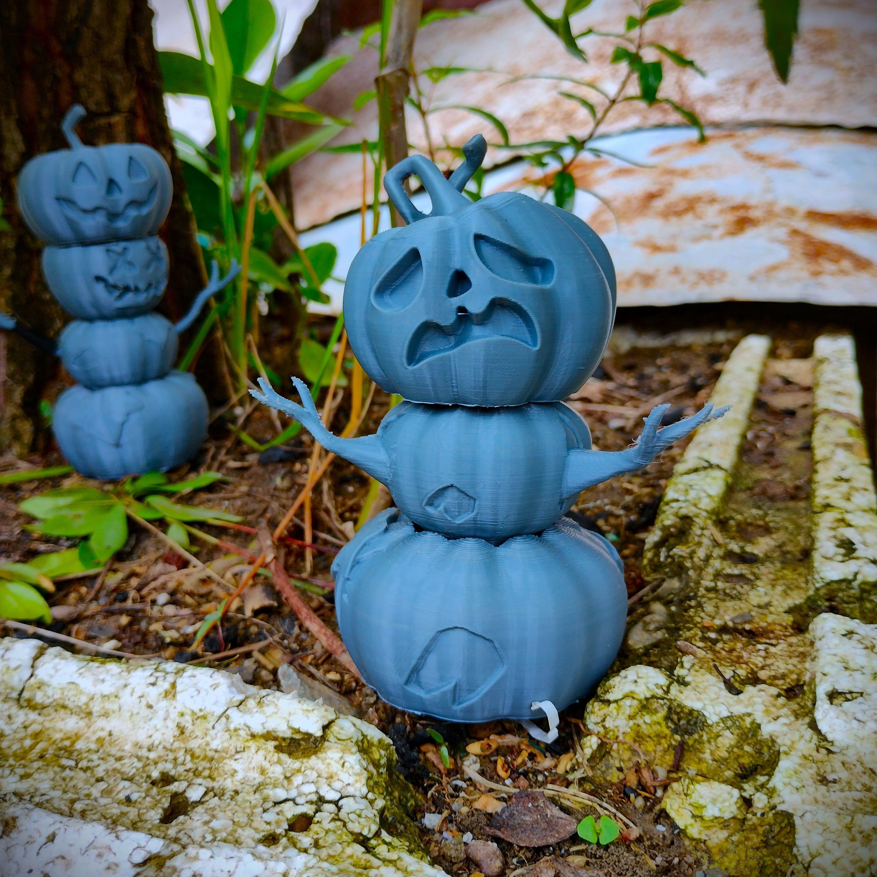 Halloween special Articulated Pumpkin Toy 3D print model_5