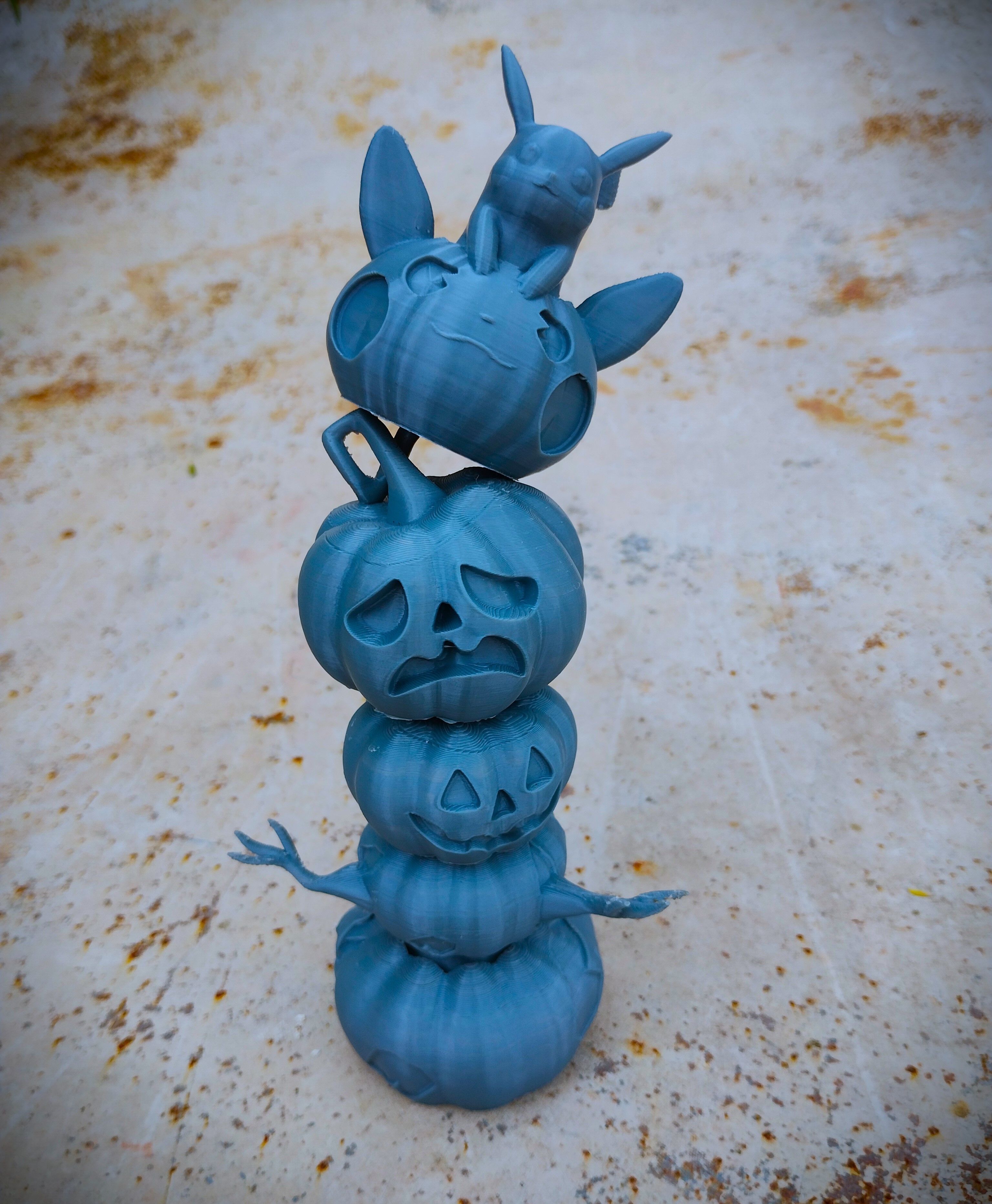Halloween special cute Pumpkin Pikachu 3D print model_5
