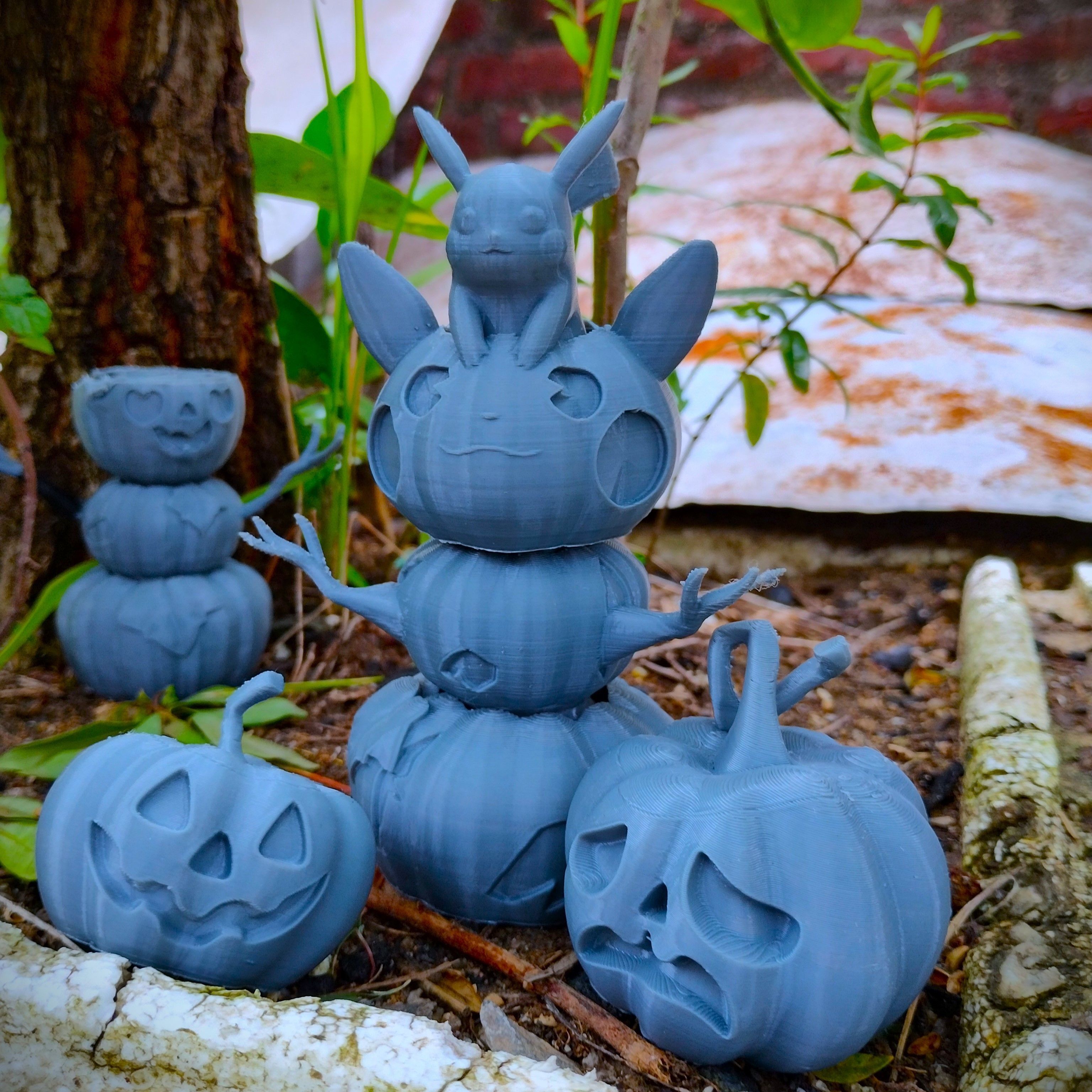 Halloween special cute Pumpkin Pikachu 3D print model_2