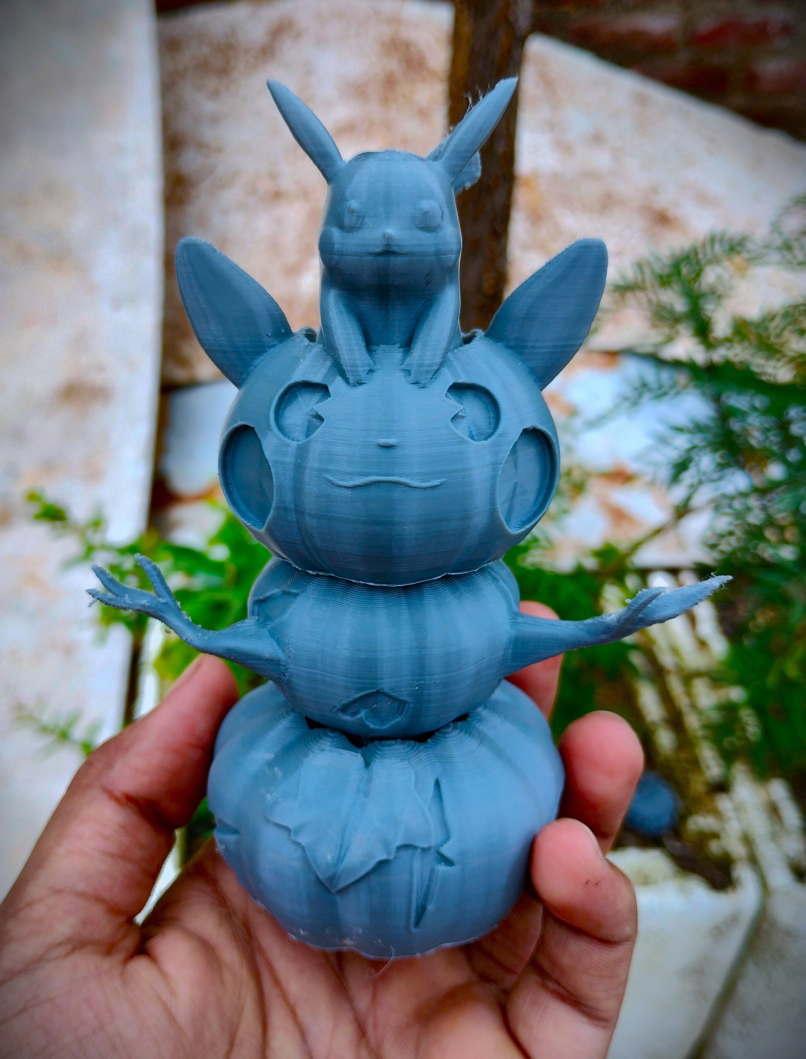 Halloween special cute Pumpkin Pikachu 3D print model_4