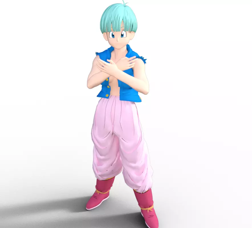 Bulma cool outfit  3D print model_0