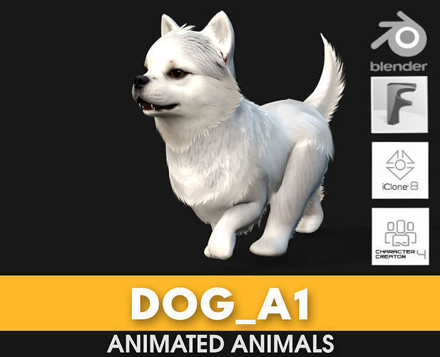 Dog A1 3D model