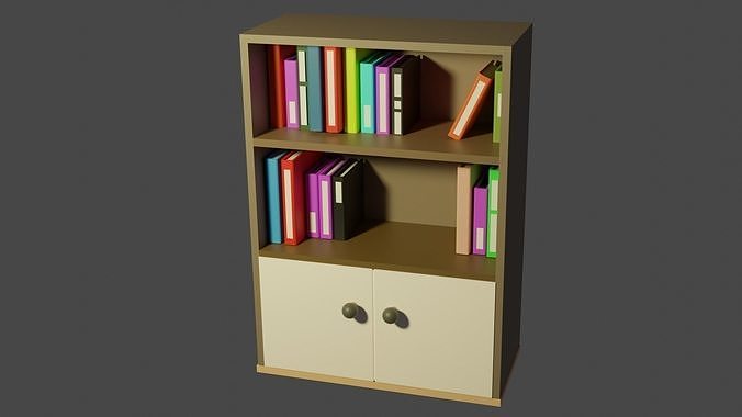 The minimal bookself  3D model