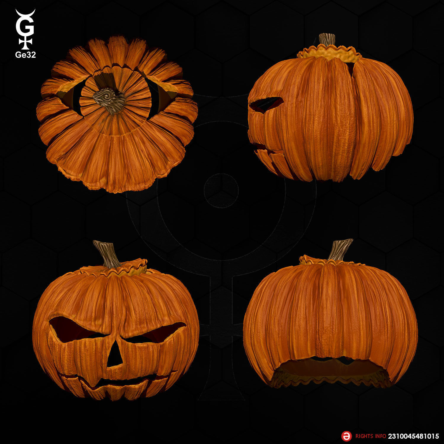 MERVYN PUMPKINHEAD CAT - Helmet 3D print model_2