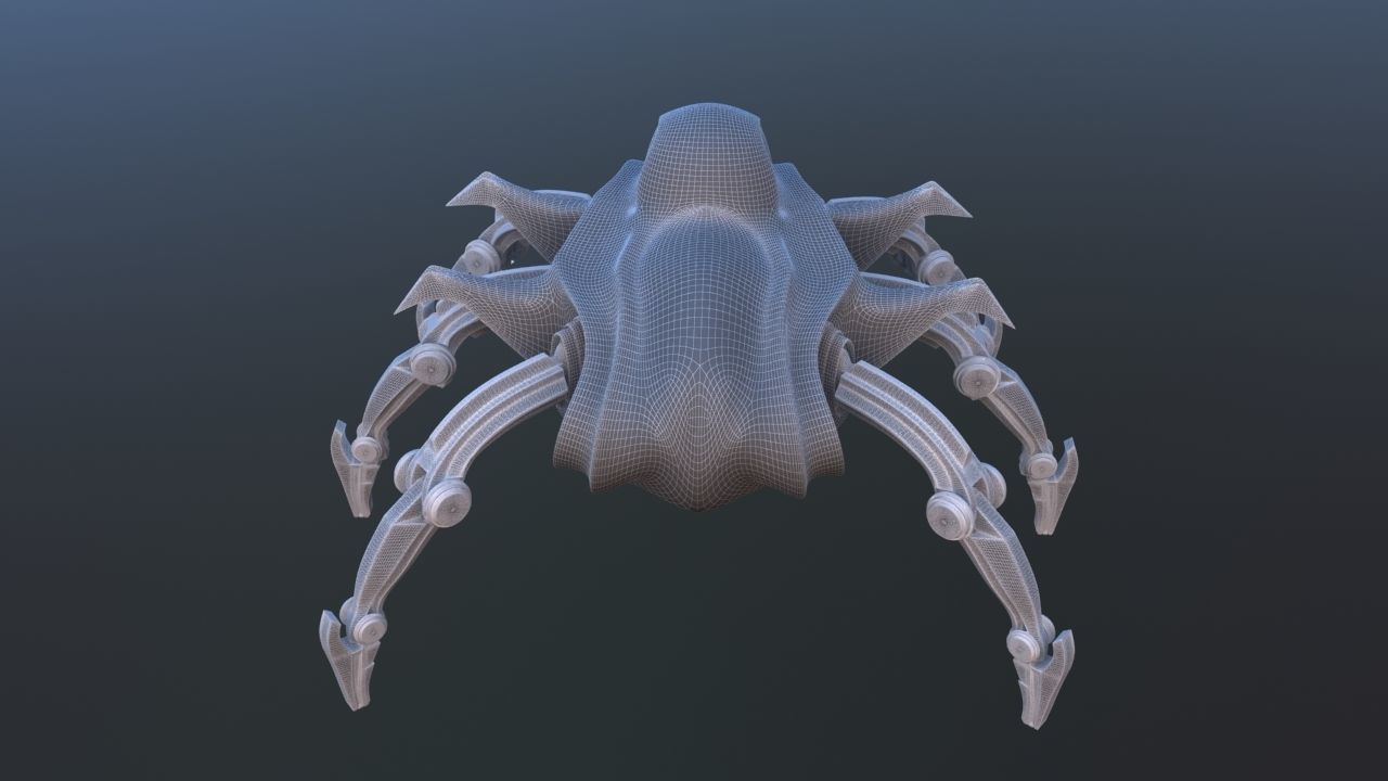 Mars Rover Mechanical Spider 3D model_33