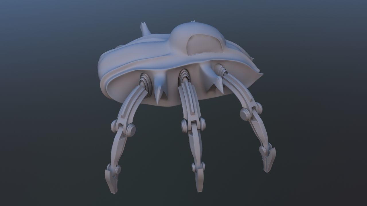 Mars Rover Mechanical Spider 3D model_21